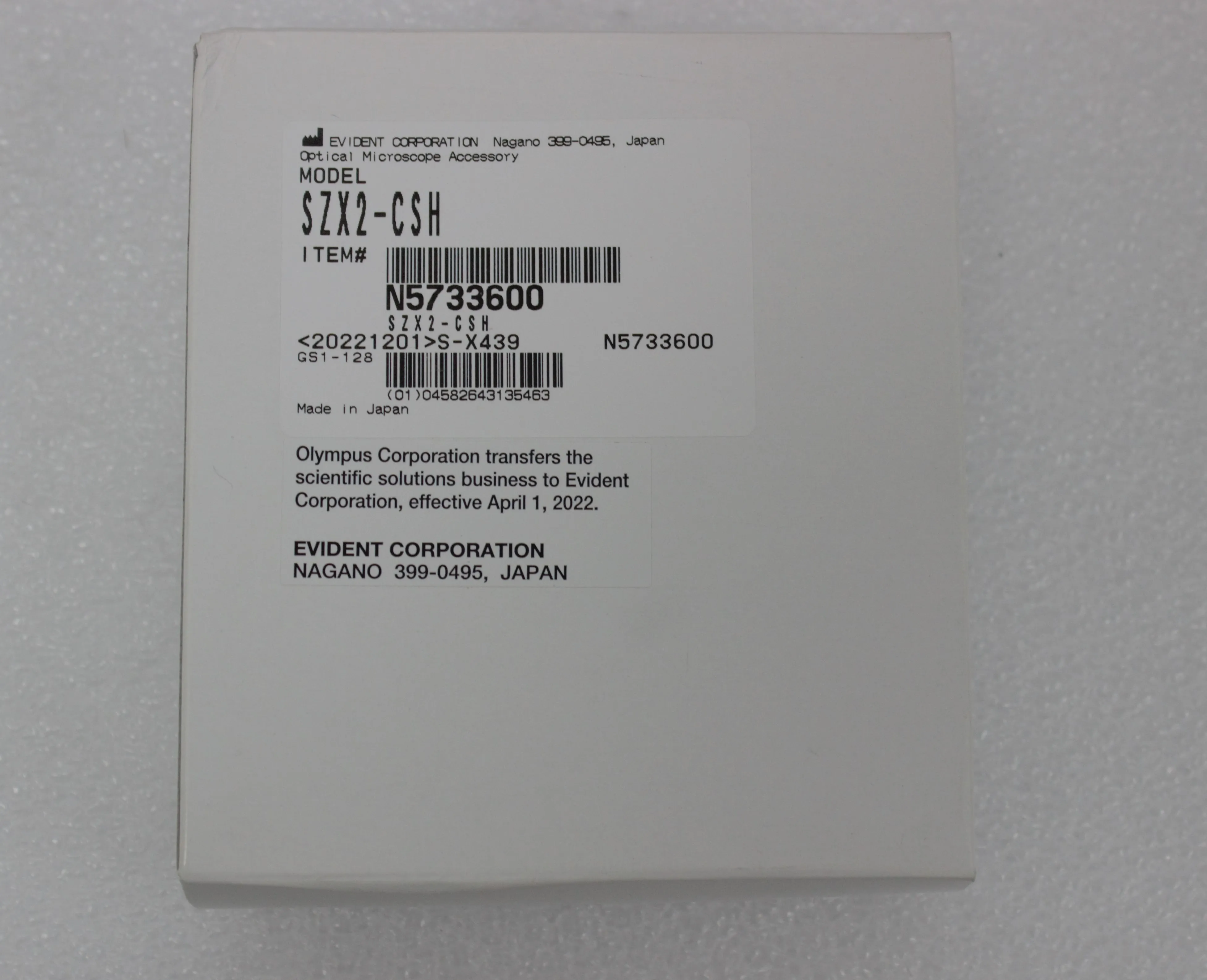 Olympus SZX2-CSH Microscope Shade Plate Cartridge