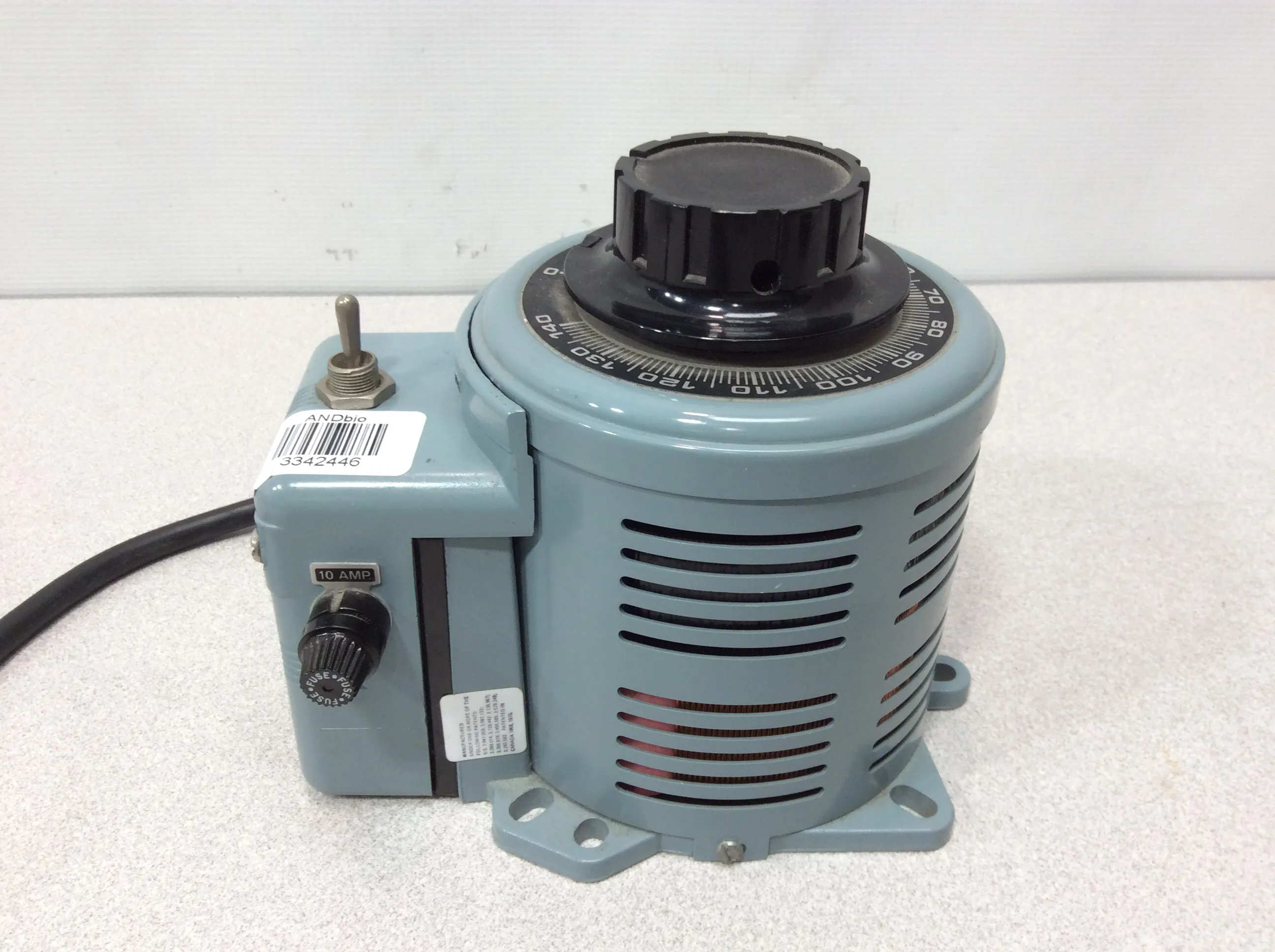 Powerstat Variable Autotransformer 3PN116C - 120V Single-Phase Power Transformer with Powerkote Coils