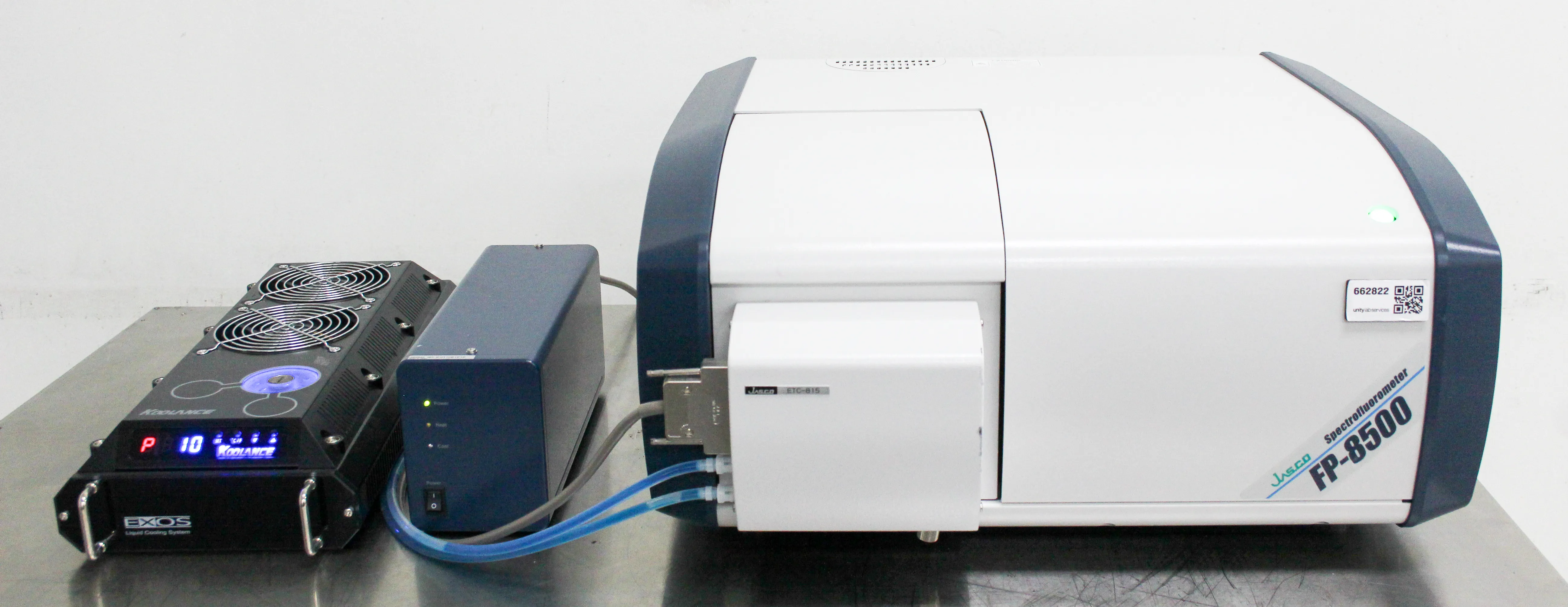 Jasco FP-8500 FDP Spectrofluorometer w/ Water Cooled Peltier Thermostatted Cell Holder