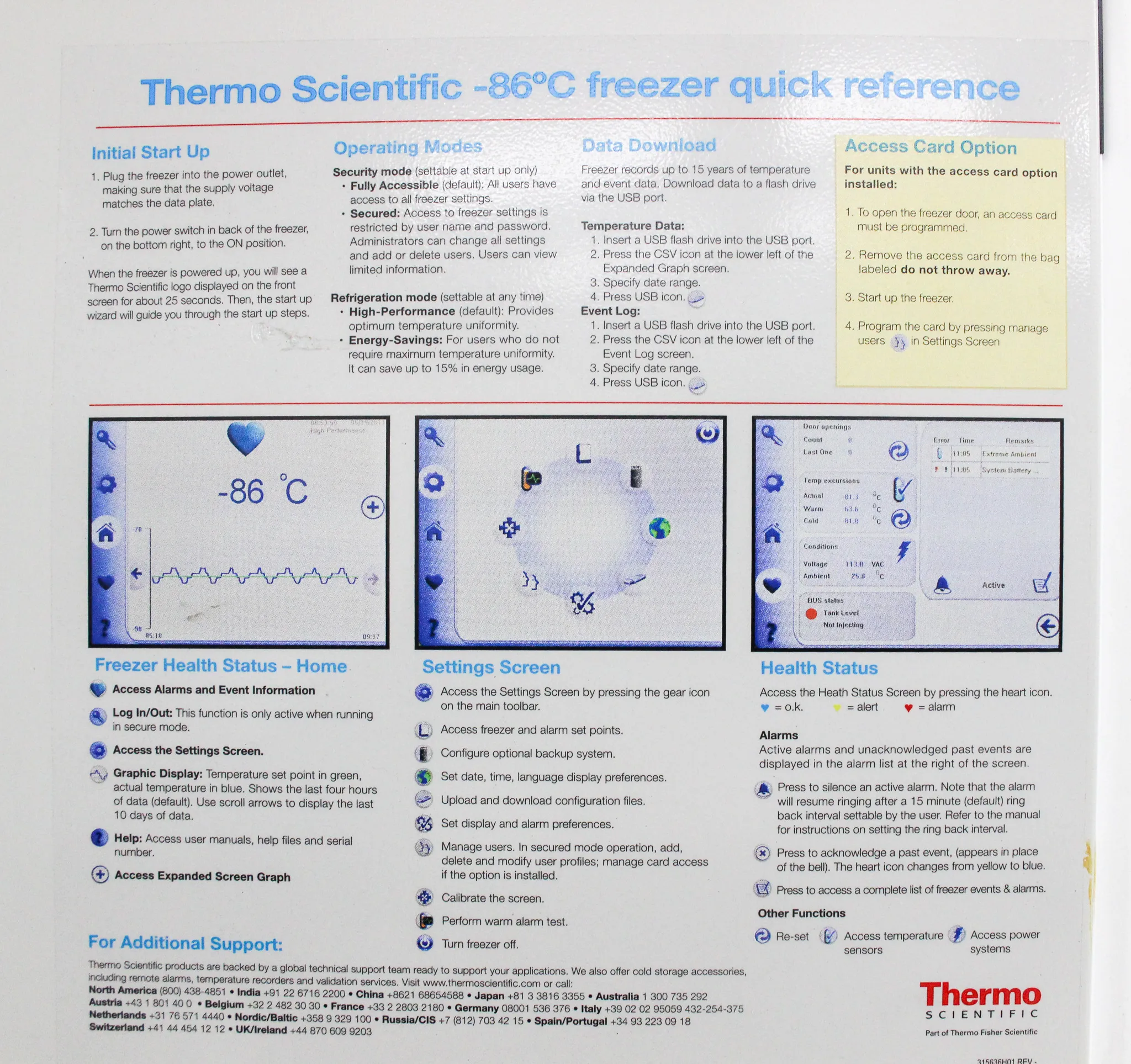 Thermo Scientific Revco UxF60086A Ultra Low Temperature Freezer -80C with 30-Day Warranty