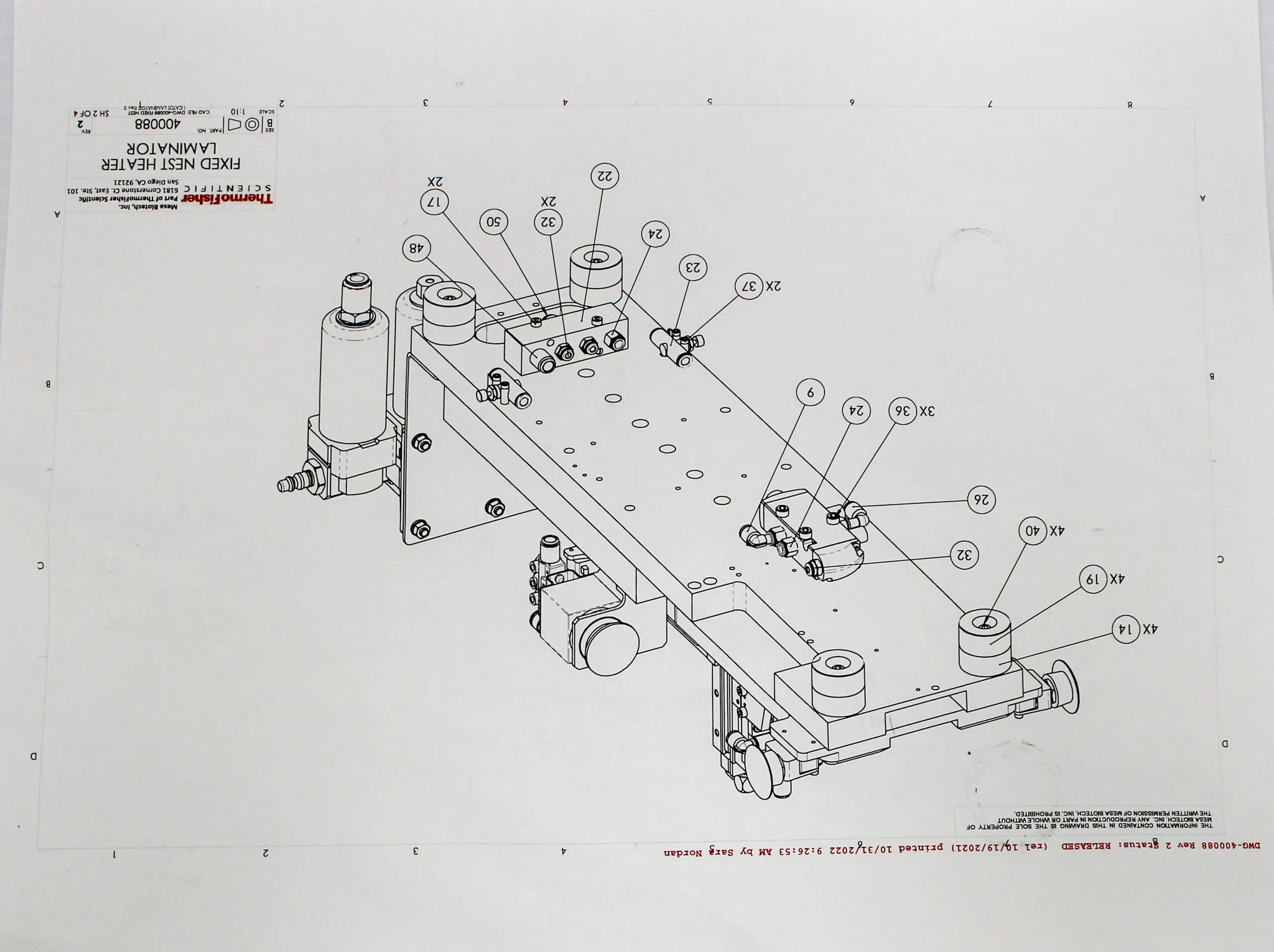 Kinematic Automation Mesa Kapton Heater Lamination