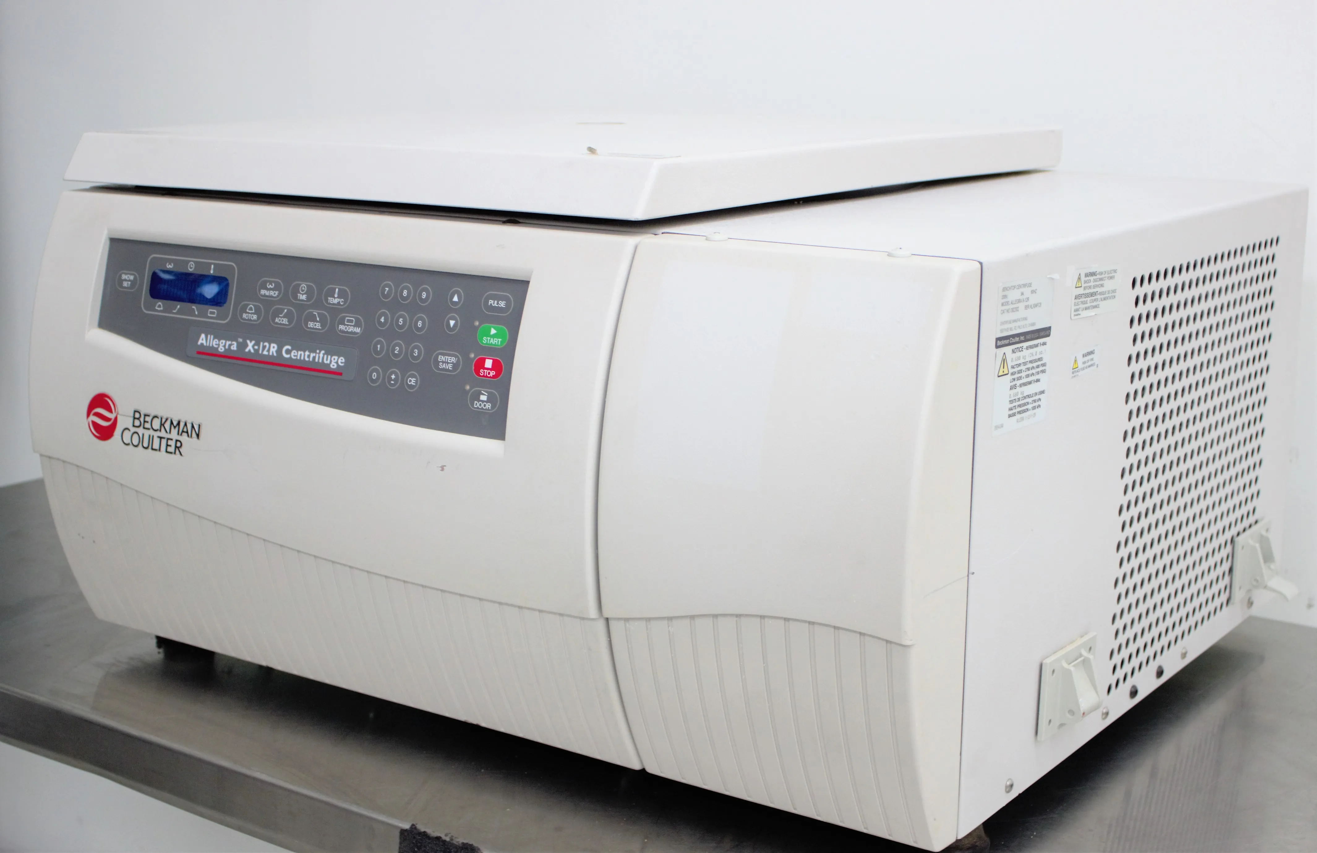 Beckman Coulter Allegra Centrifuge X12R Refrigerated Benchtop Centrifuge with SX4750 Swinging-Bucket Rotor