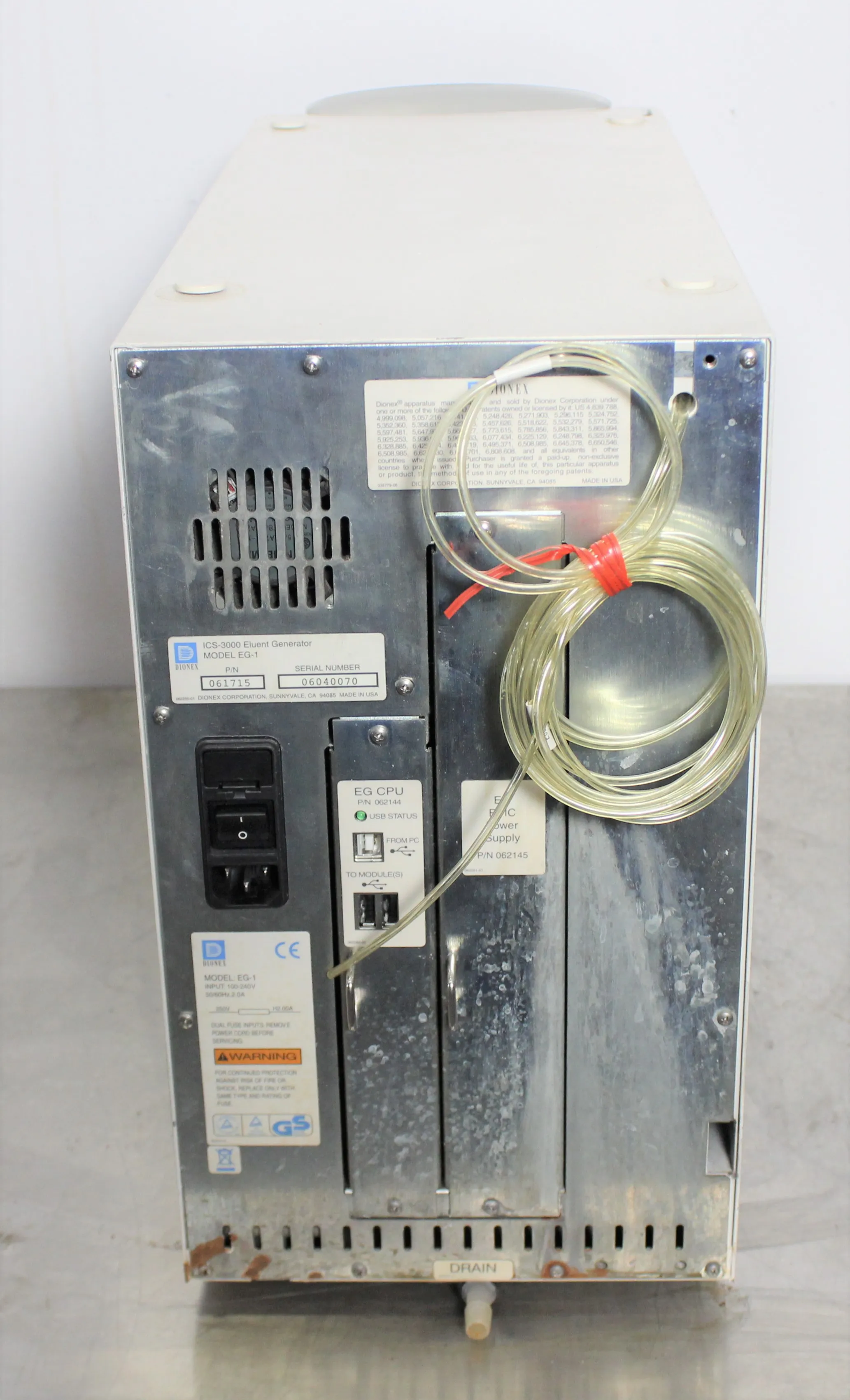 Dionex EG-1 Eluent Generator Module HPLC Detector 60Hz/120V-220V 50Hz/60Hz 50lbs 22in x 9in x 16in