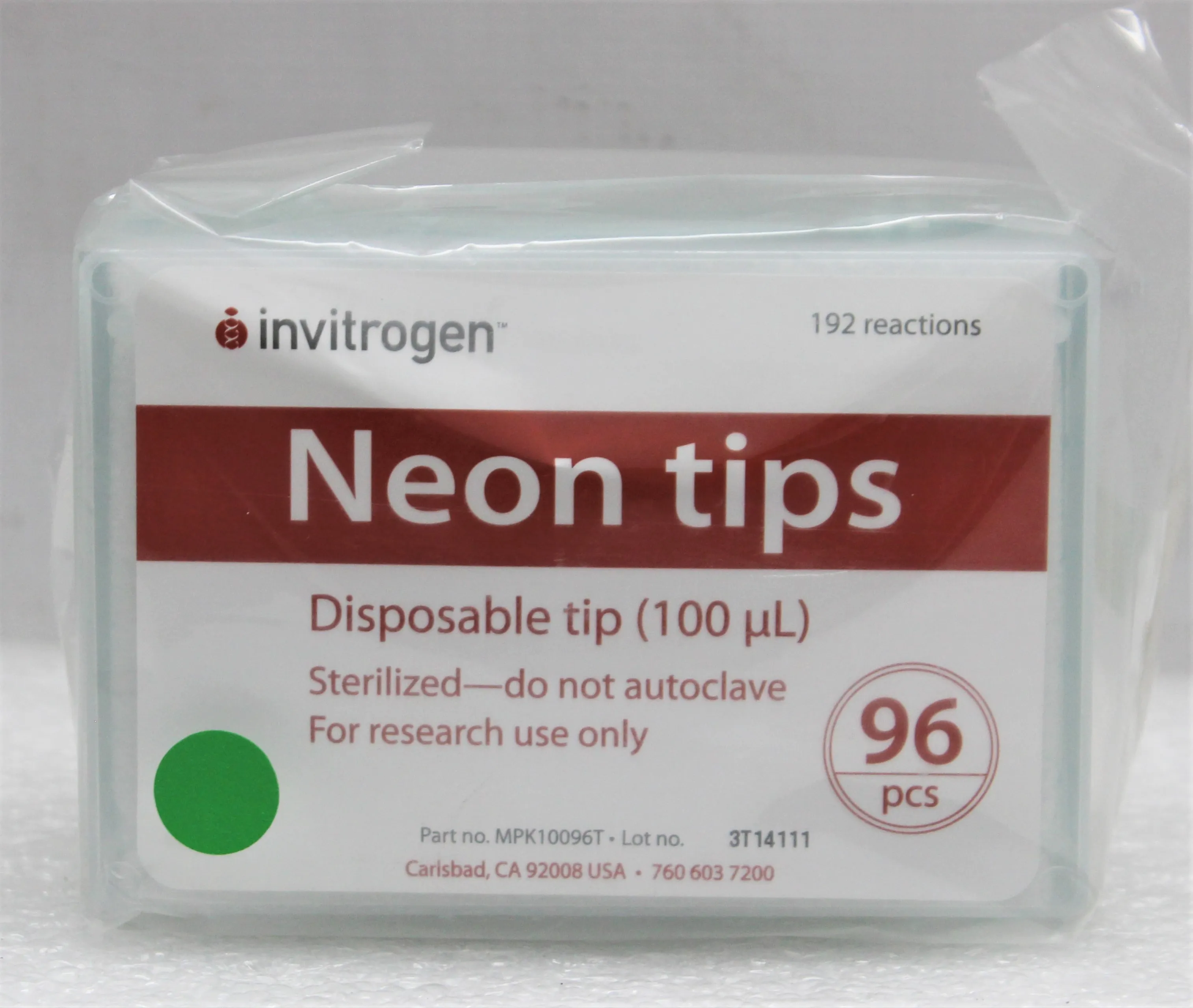 Invitrogen Neon Transfection System 100 L Kit - MPK10096T