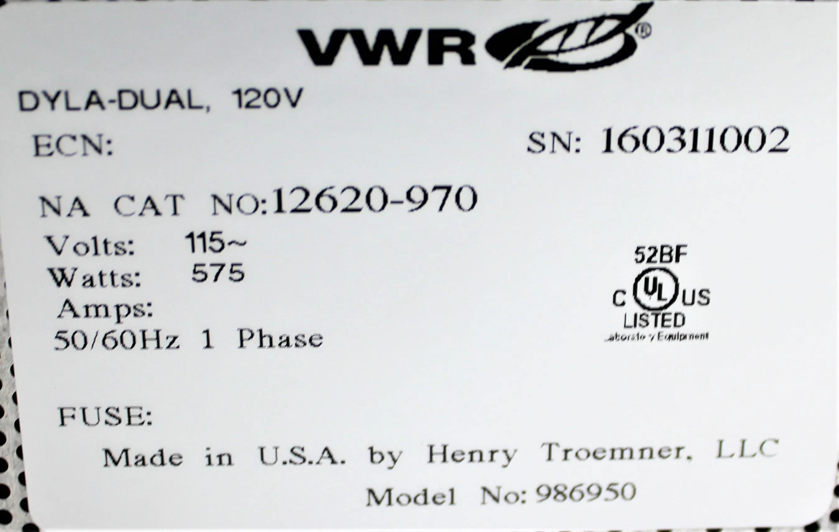 VWR Dyla-Dual Heated Stir Plate, Excellent Condition, 120V, 50Hz/60Hz, 160311002