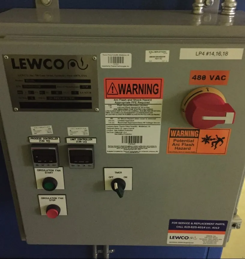 Used Lewco Heat-Pro Hot Box Dry Box Lab Equipment Heat Box 480V