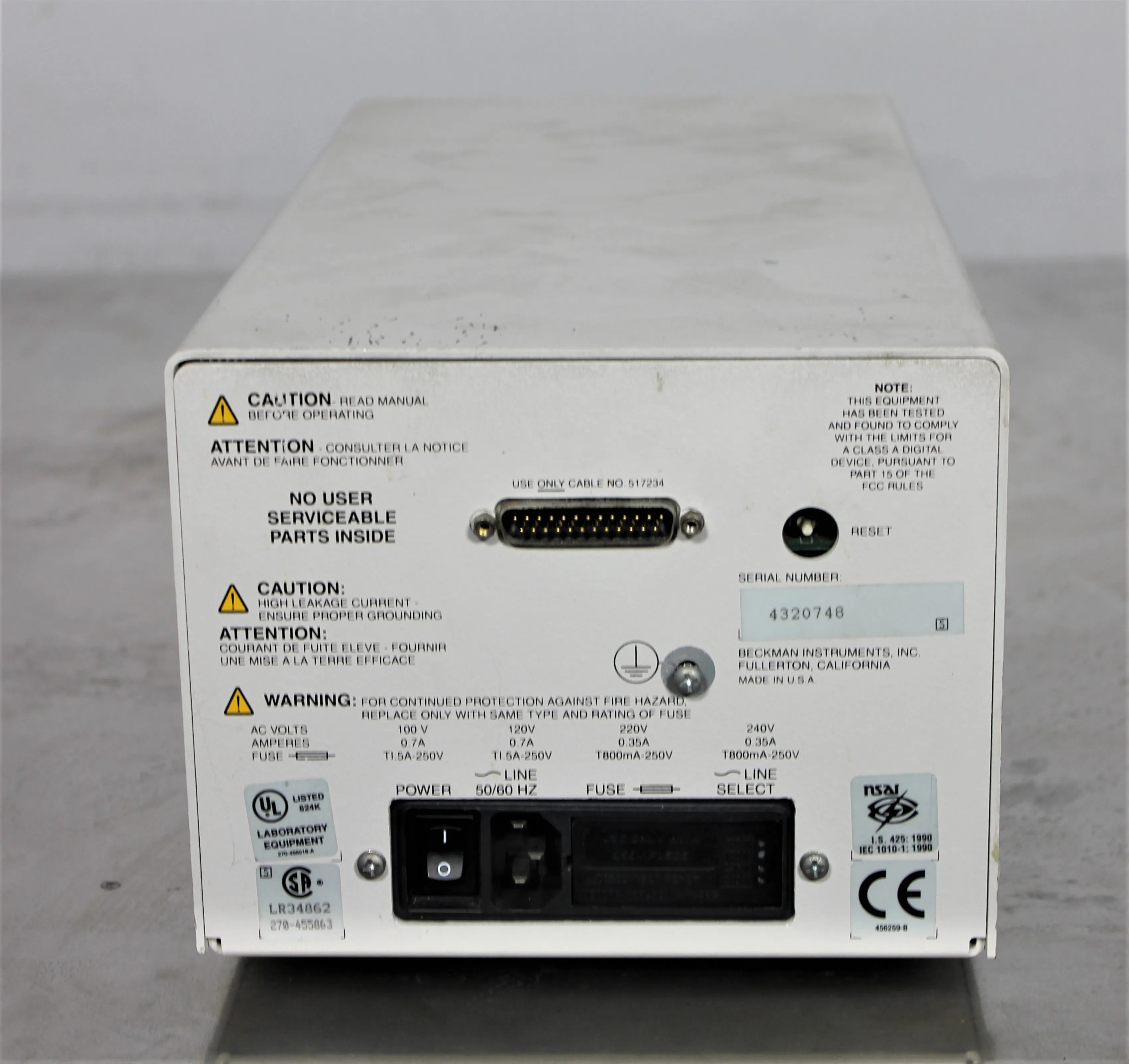 Beckman Temperature Controller - Used Laboratory Equipment