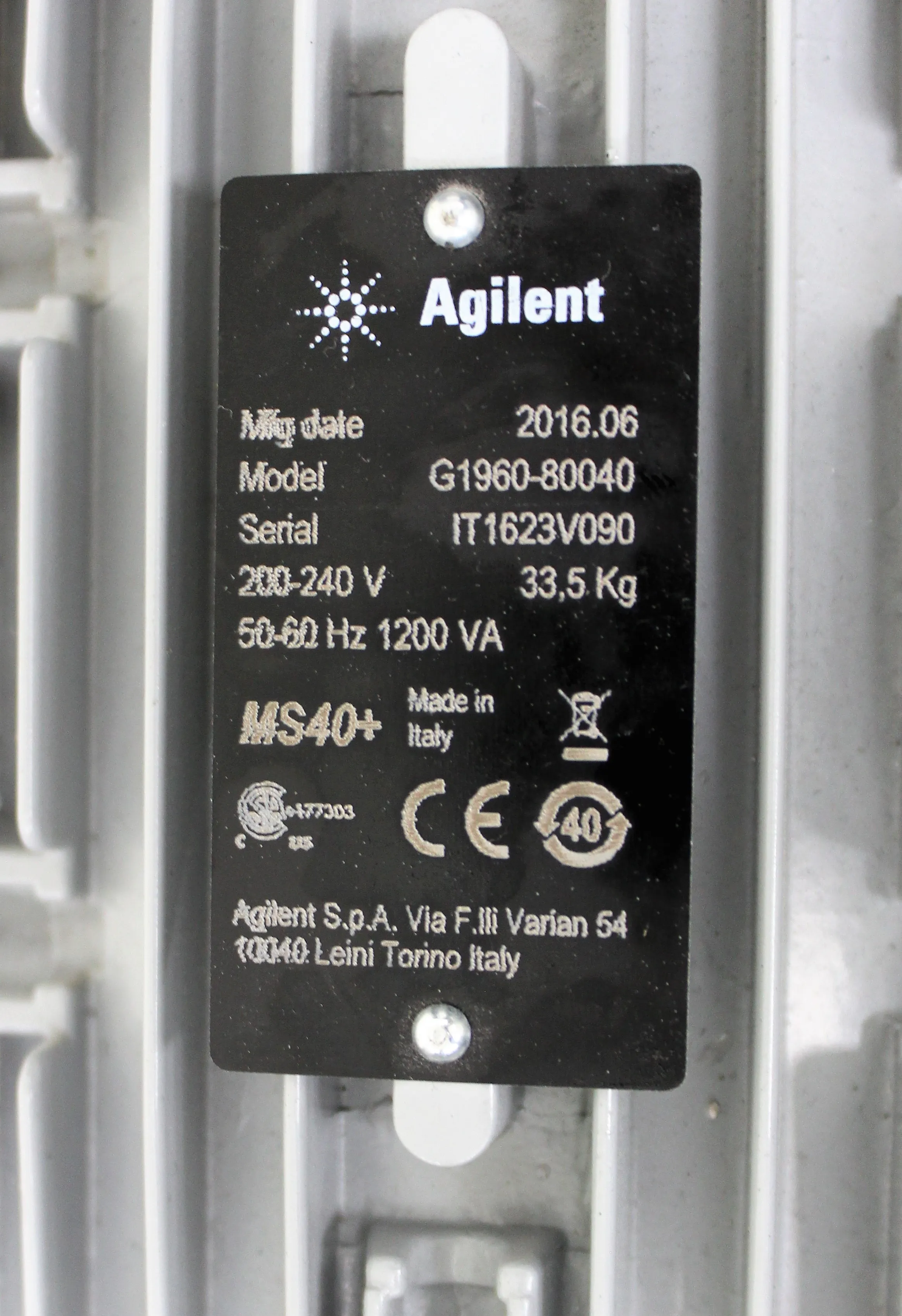 Agilent Technology MS40+ Rotary Vane Pump