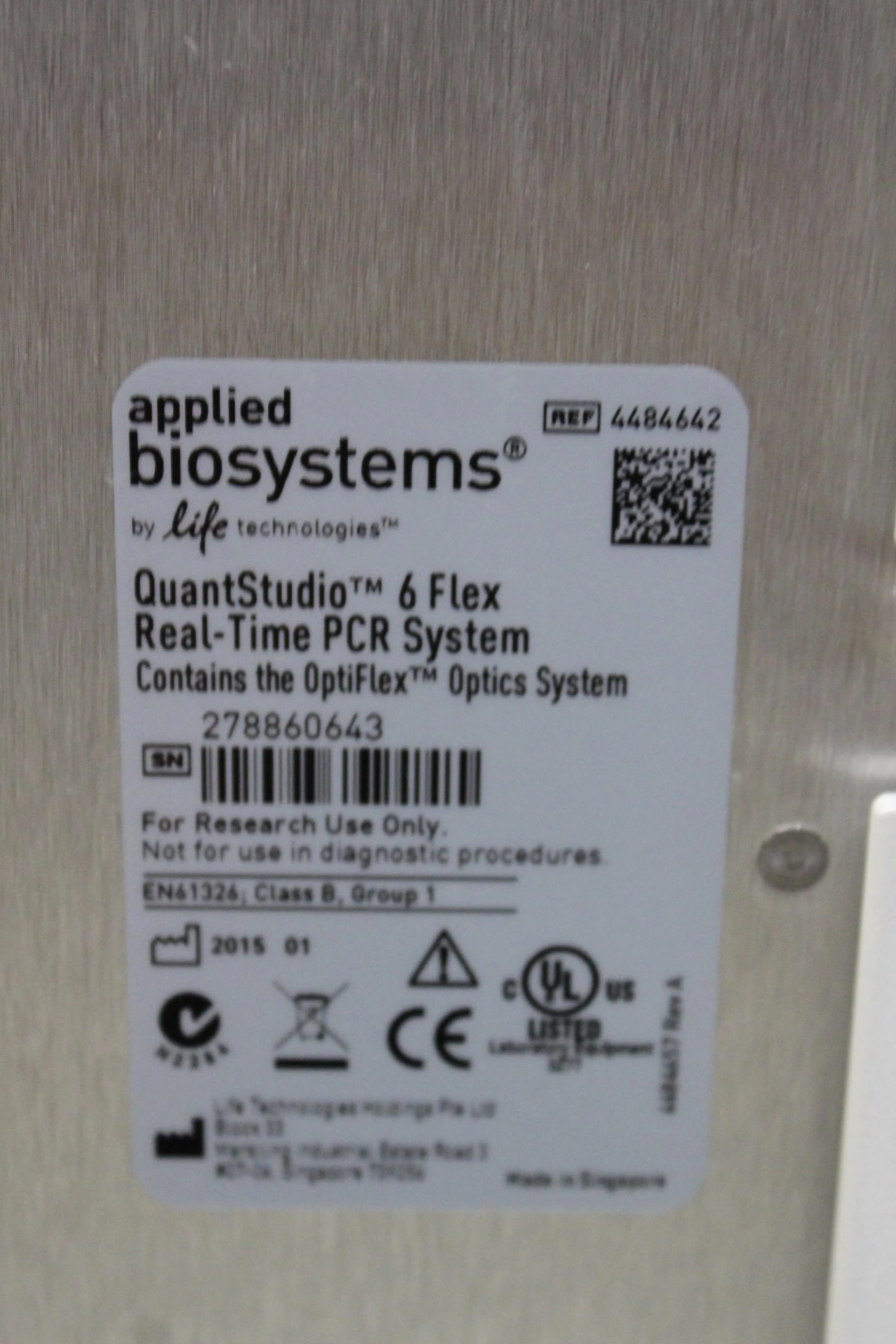 Applied Biosystems QuantStudio 6 Flex Real-Time PCR System 4484642