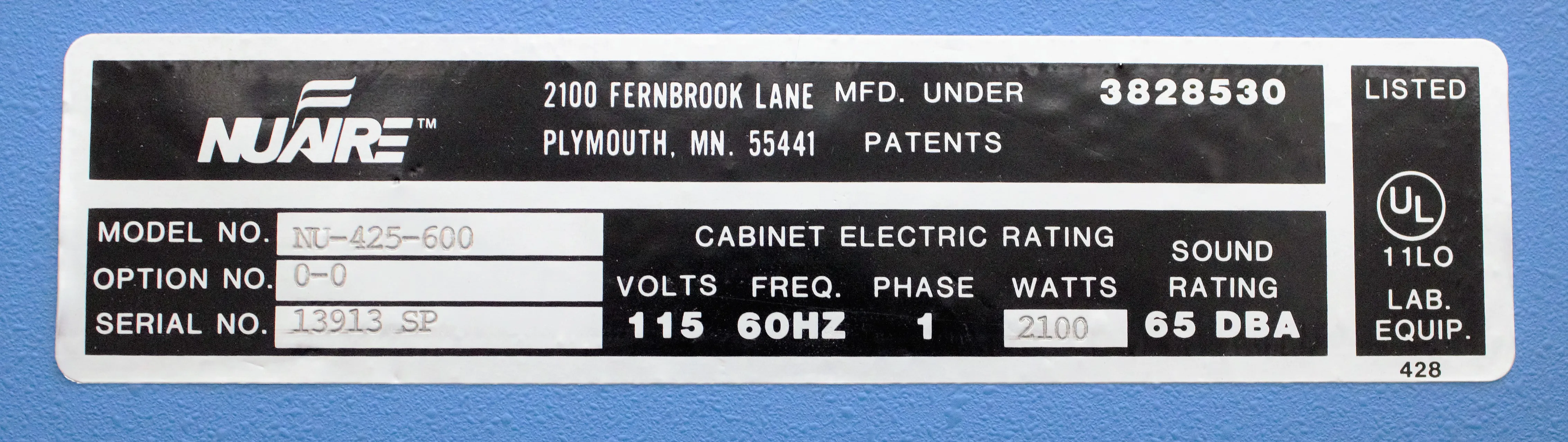 NuAire NU-425-600 Biological Safety Cabinet