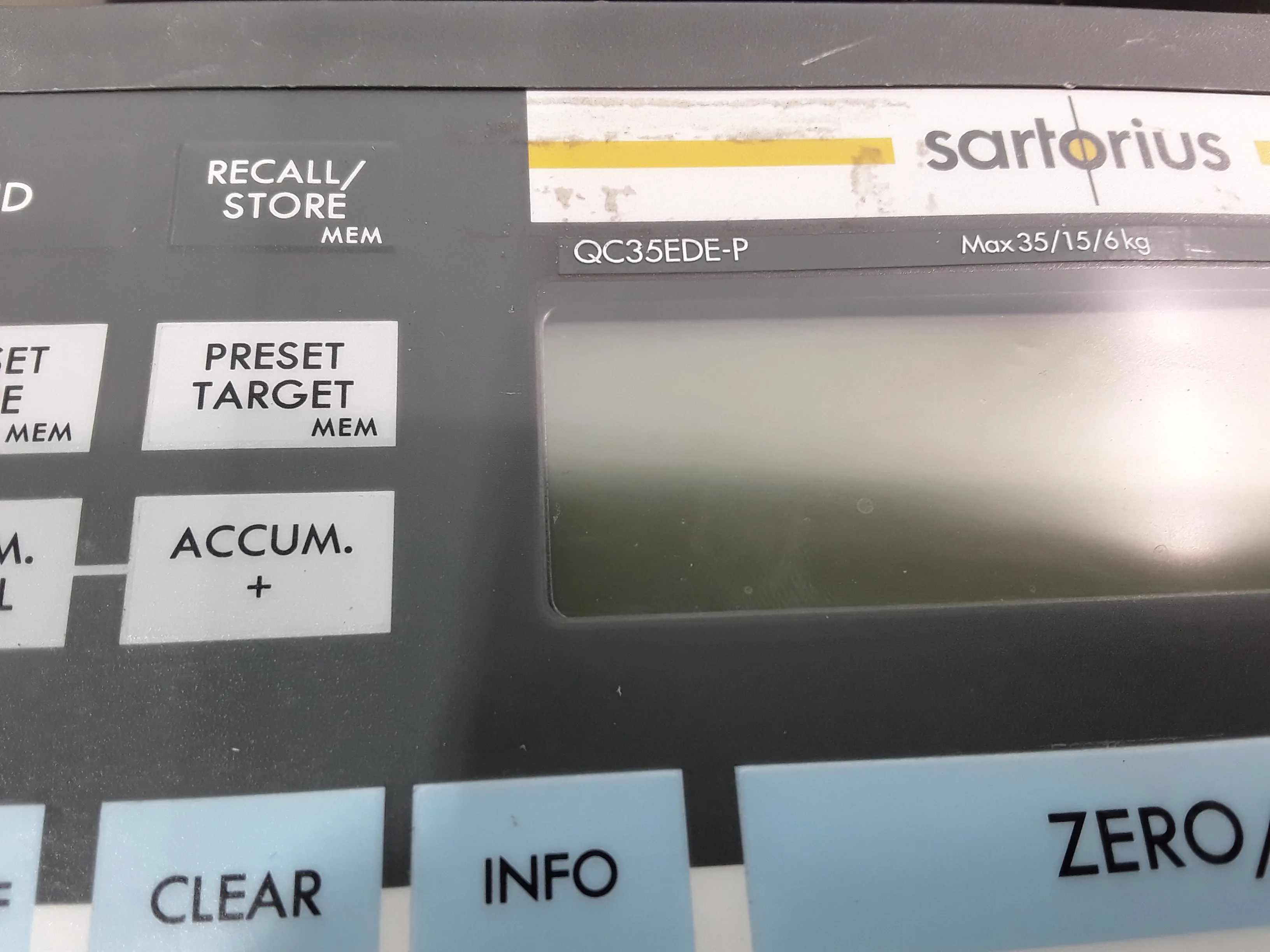 Sartorius QC35EDE-P0UR 77Lb Benchtop Scale