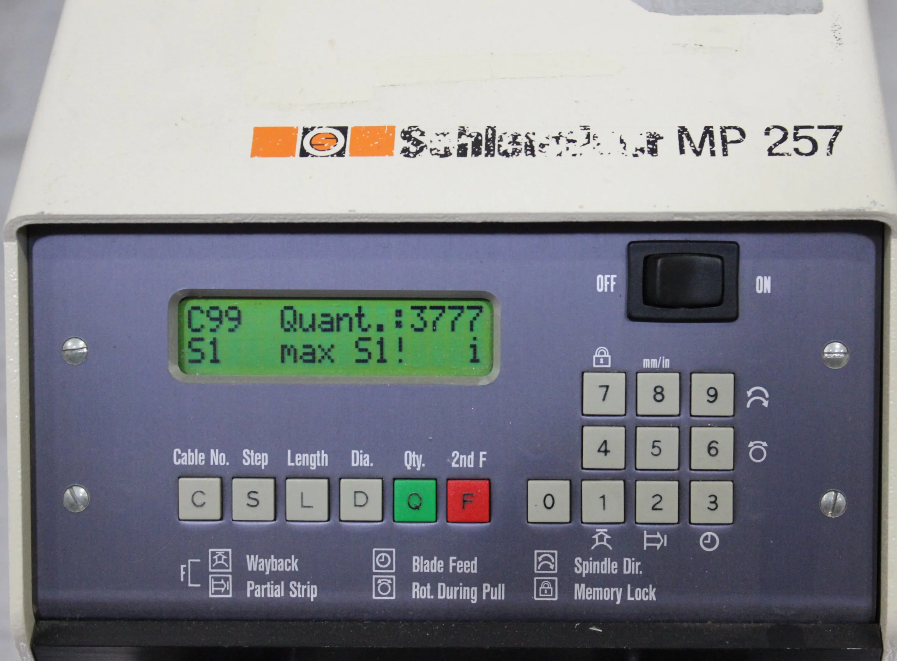 Schleuniger MP 257 Multi-Step Stripping Machine