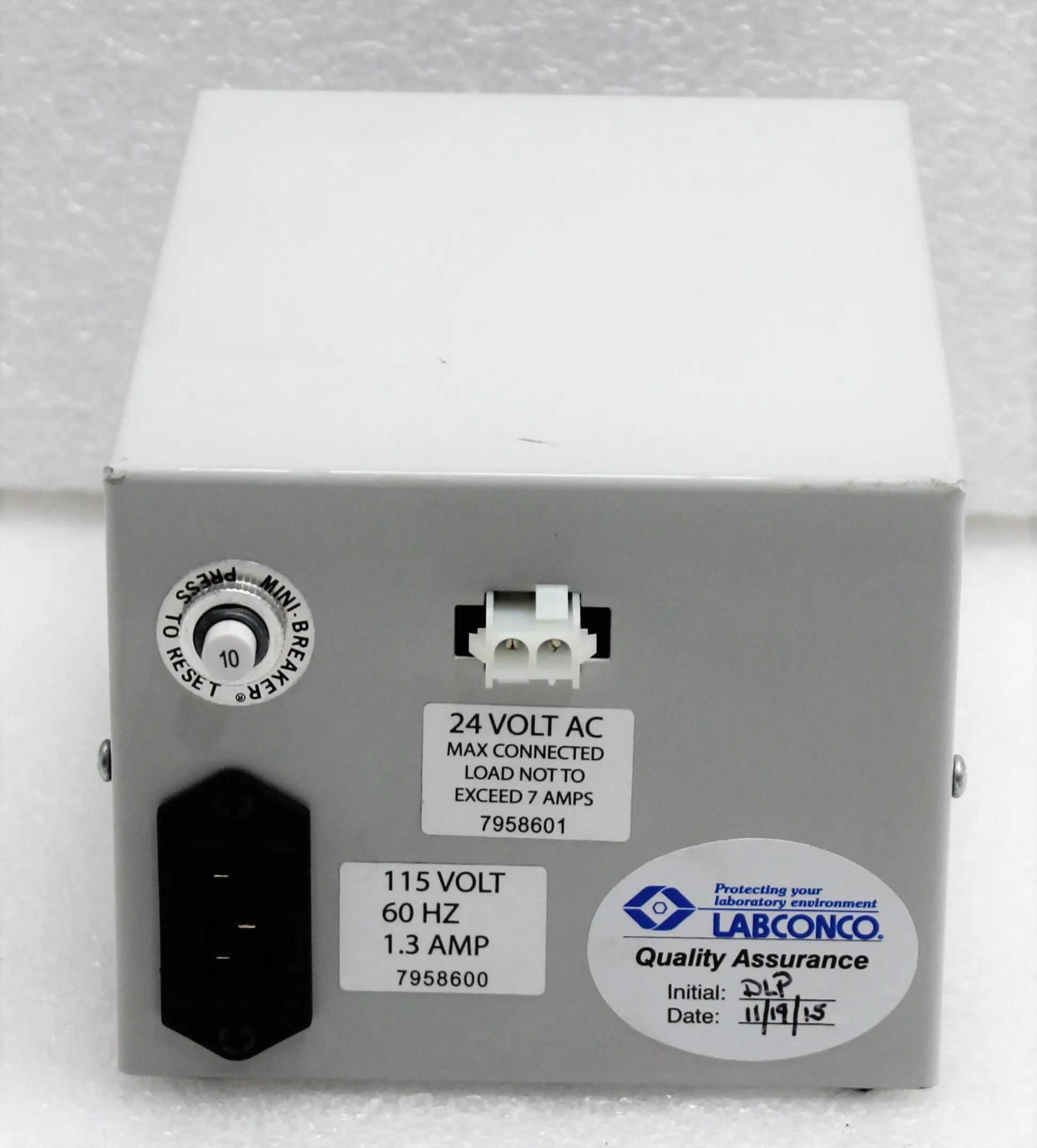 Labconco Variable Heat Controller 7958600