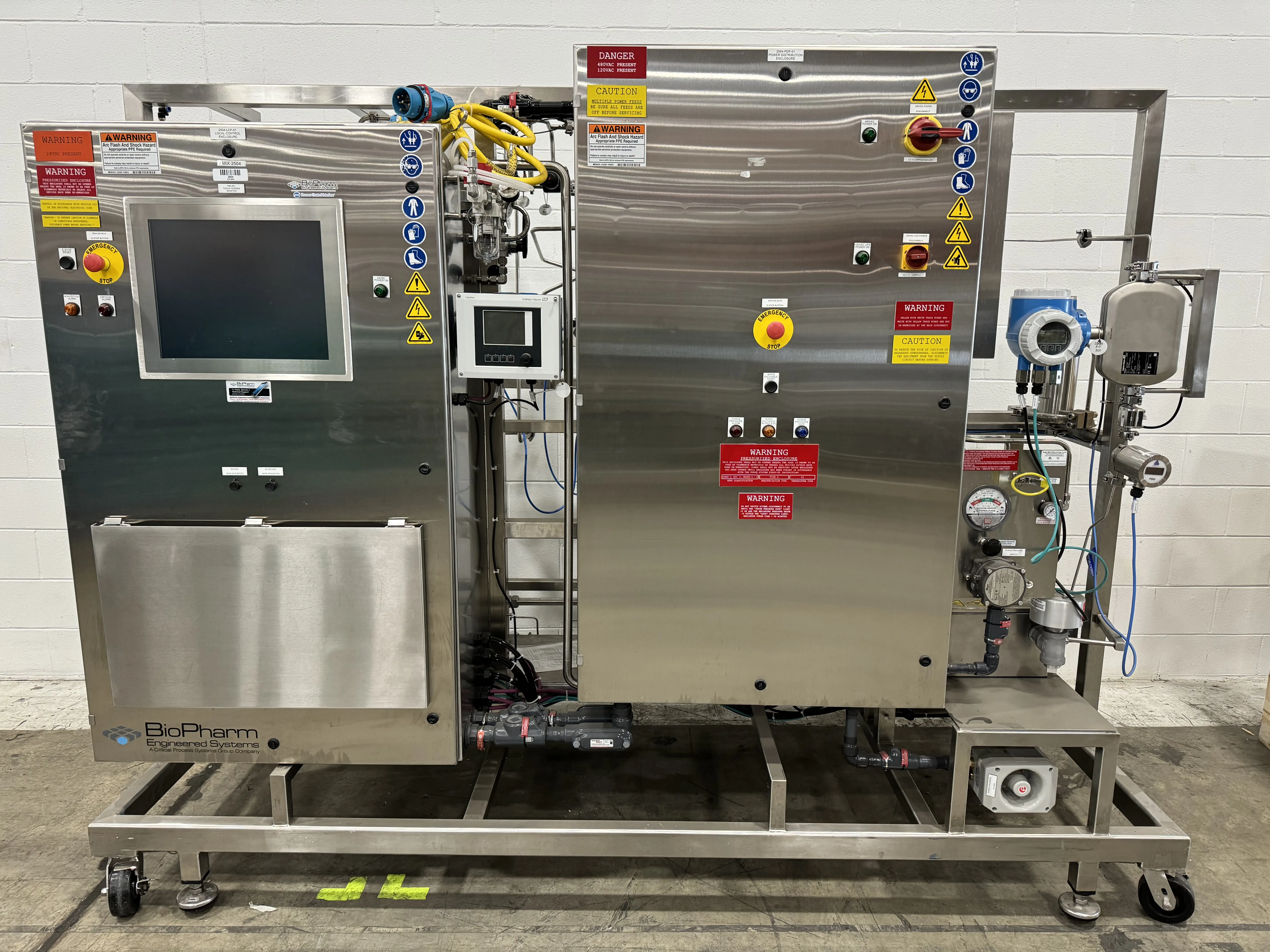 BioPharma Engineered Systems: ELNP T-Mixing Skid