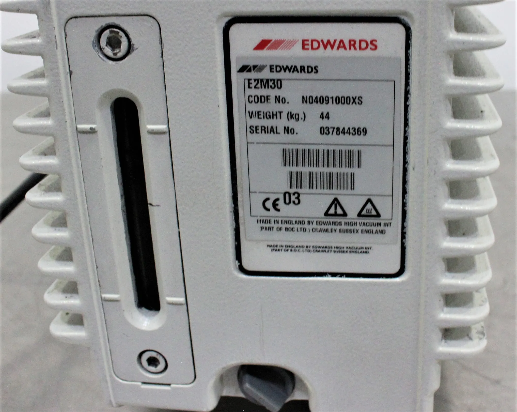 Edwards 30 Vacuum Pump E2M30 Used 208V 220V Rotary Vane 60Hz US