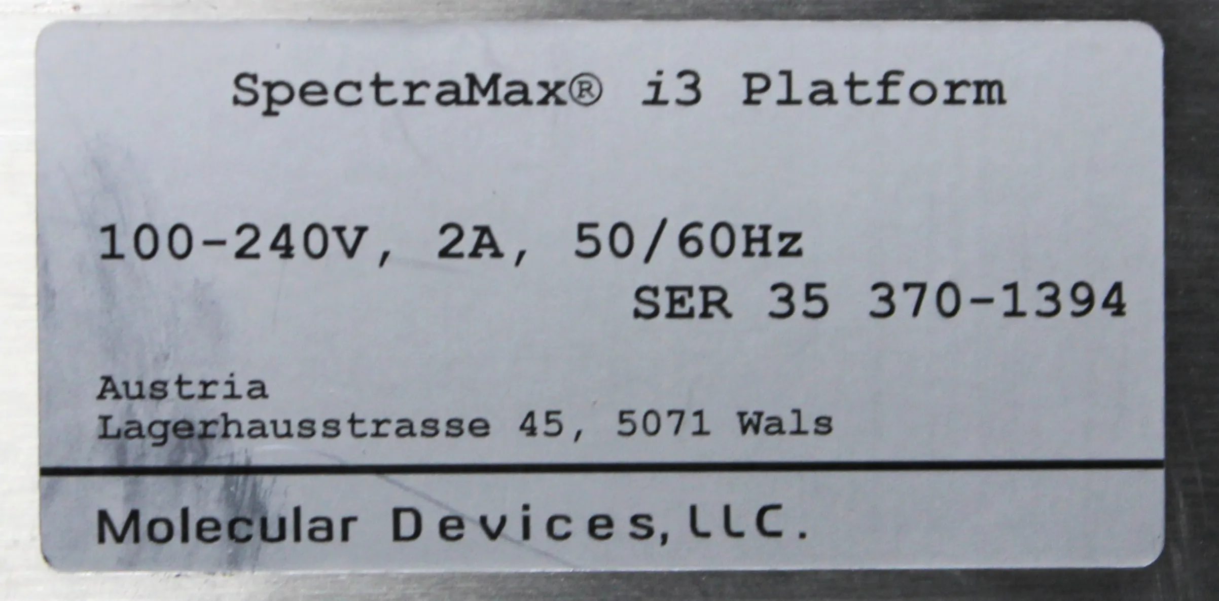 Molecular Devices SpectraMax i3 Multi-Mode Detection Platform - For Parts or Repairs