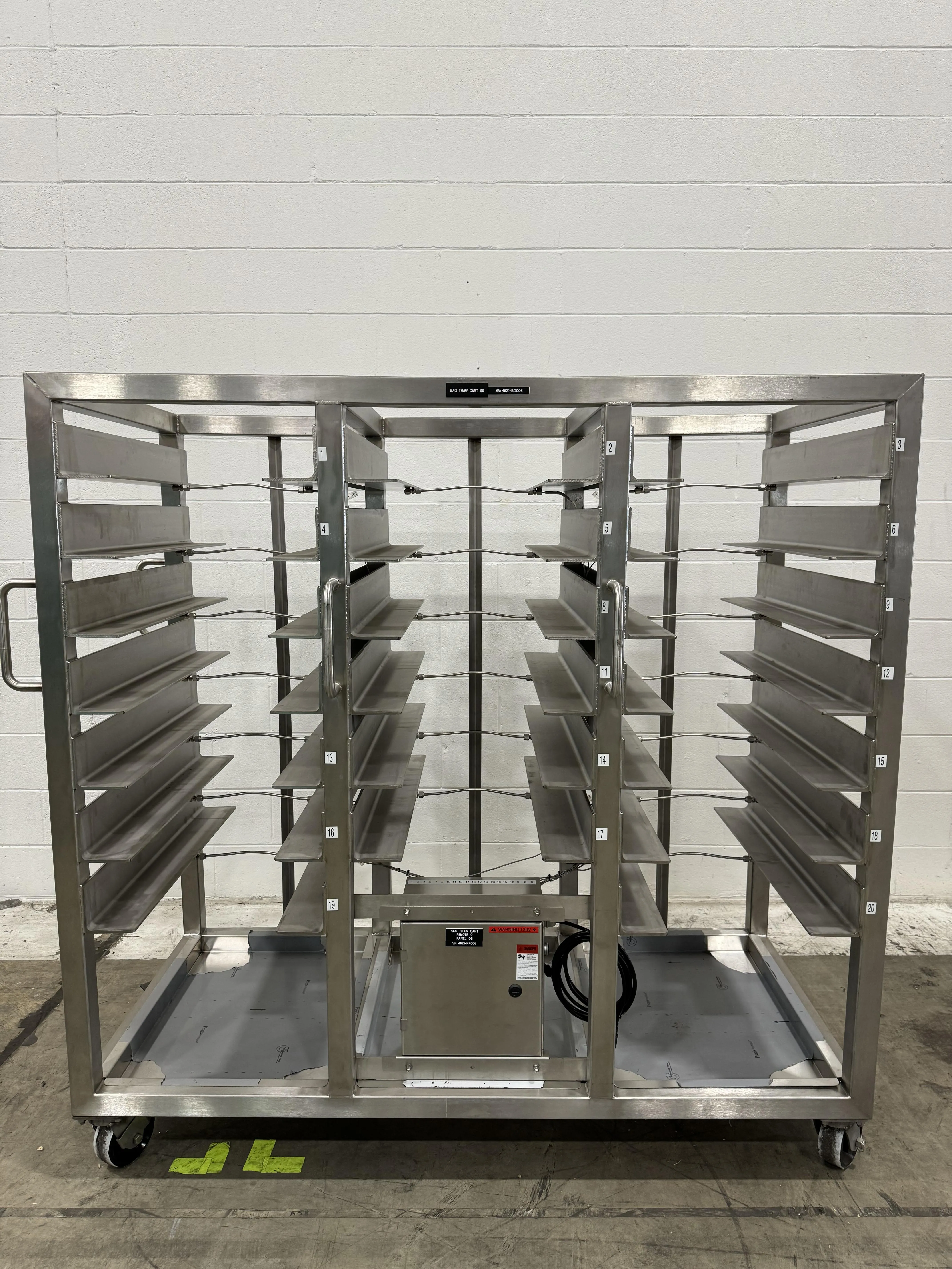 Used Bag Thaw Cart 07 - Custom Cart | REUZEit Lab Equipment