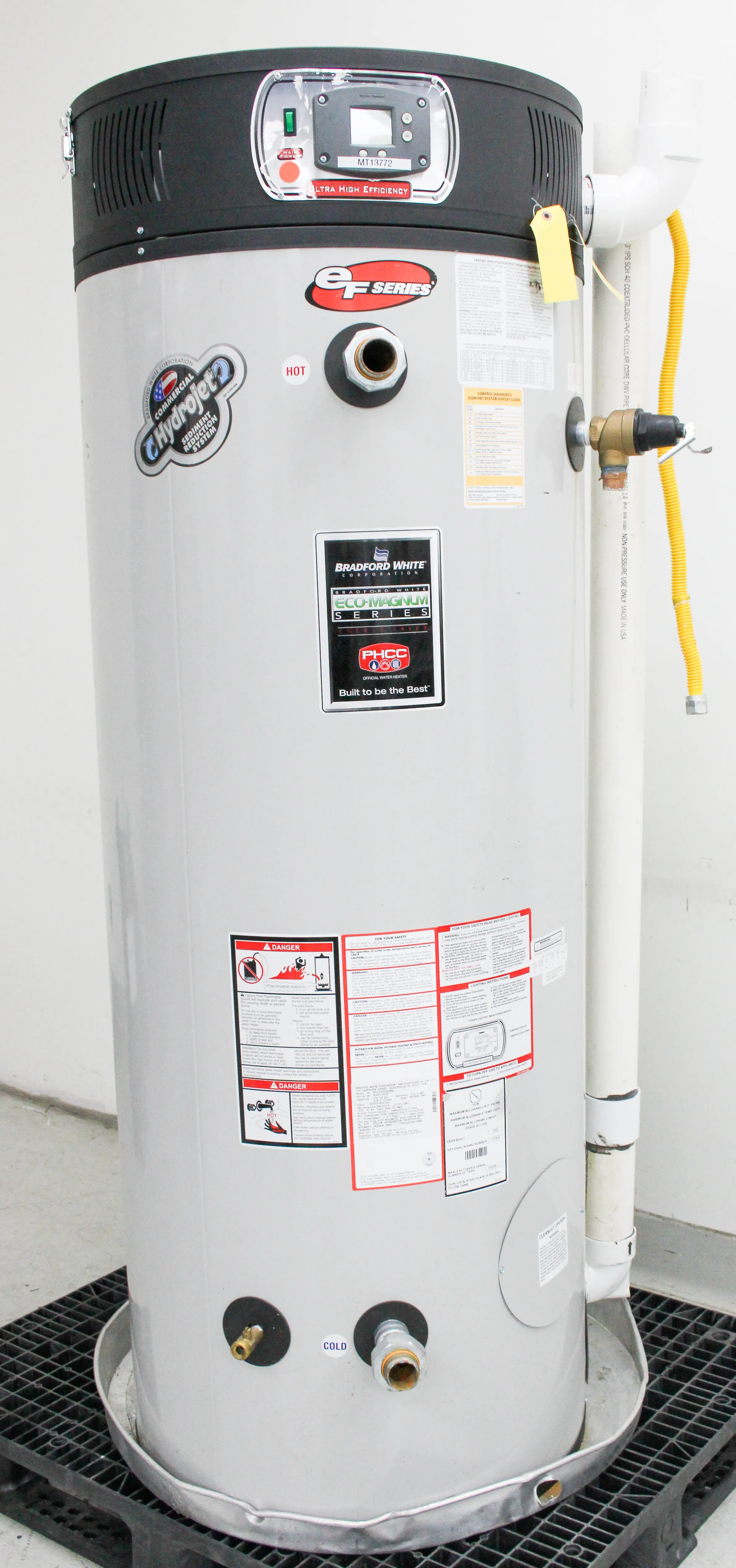 Bradford White EF100T300E3NA2 Commercial Gas Water Heater, 100 Gal