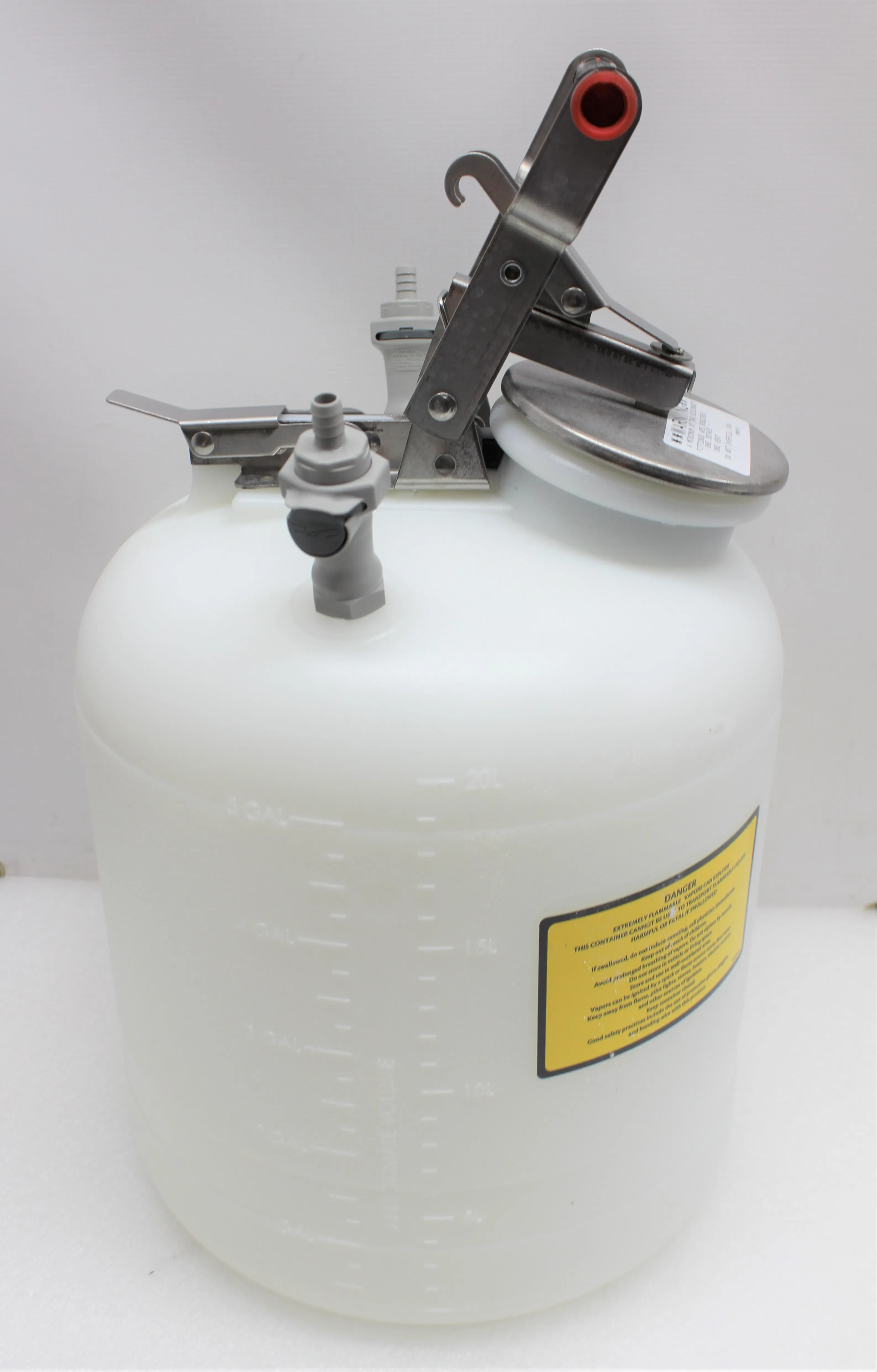 Justrite 12755 Laboratory Waste Management System 5 Gallon Polyethylene Container