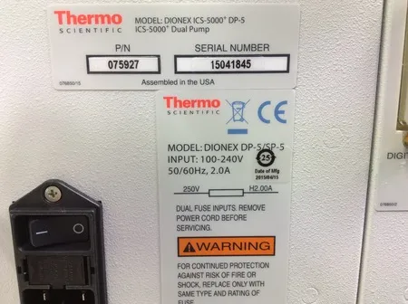 Thermo Fisher Dionex ICS-5000+ DP-5 HPLC Pump