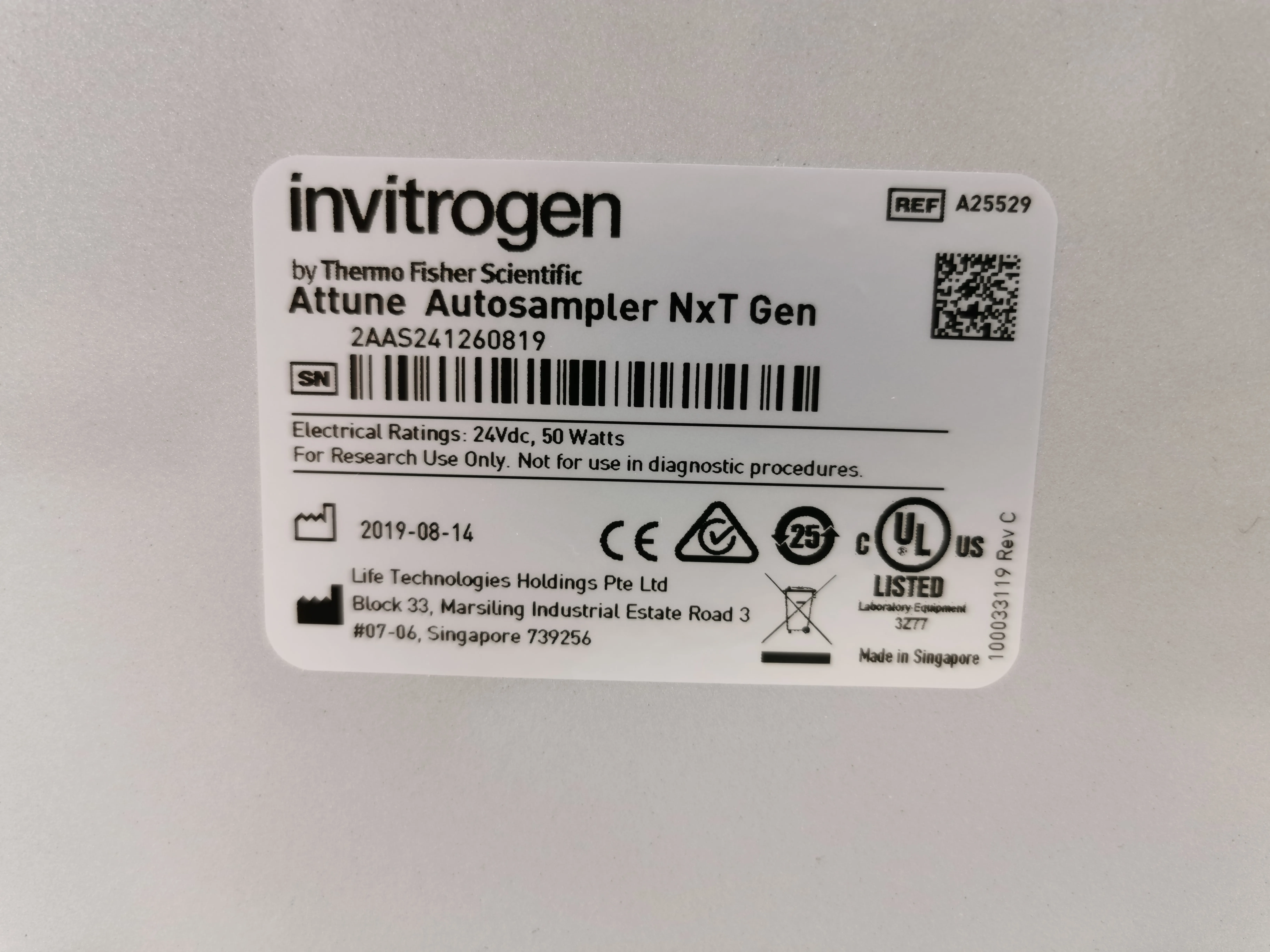 Invitrogen Attune NxT Gen Autosampler #A25529R