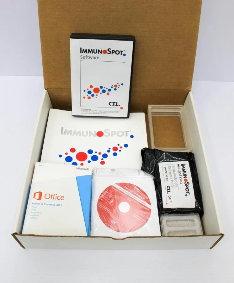 CTL ImmunoSpot software with manuals, Plate Adapter and x2 clear