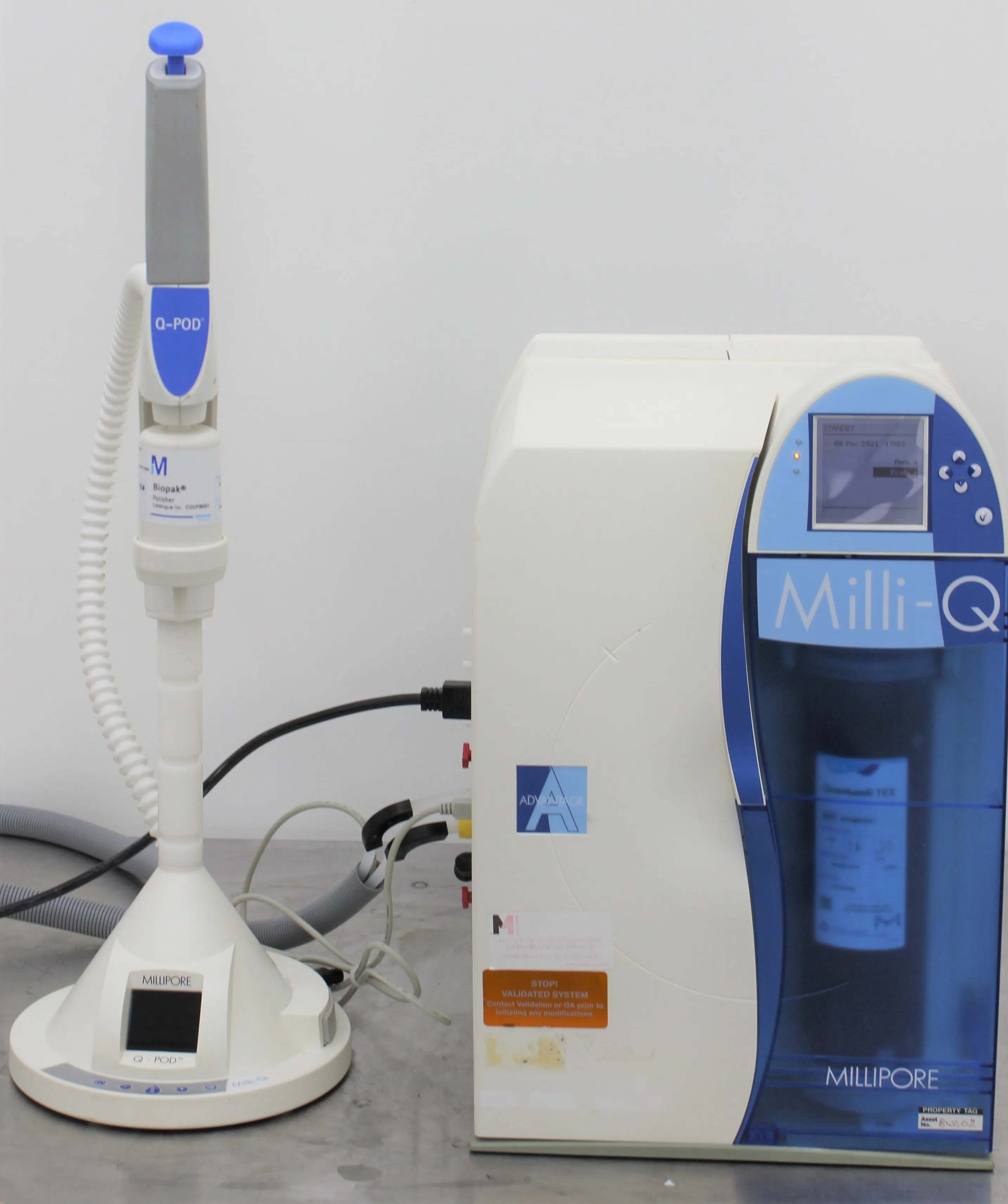 Used Millipore Water Purification System Advantage A10 - 120V/220V