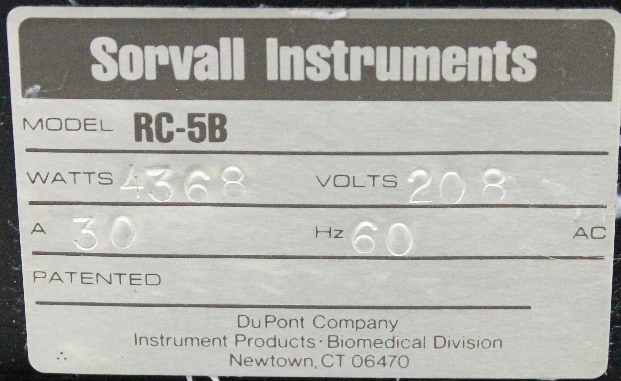 Sorvall RC-5B Refrigerated Superspeed Centrifuge