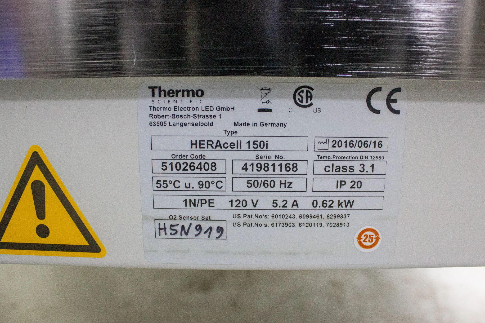 Thermo HERAcell 150i Tri-Gas CO2 Incubator, 150 L, Copper Double Stack 51026408