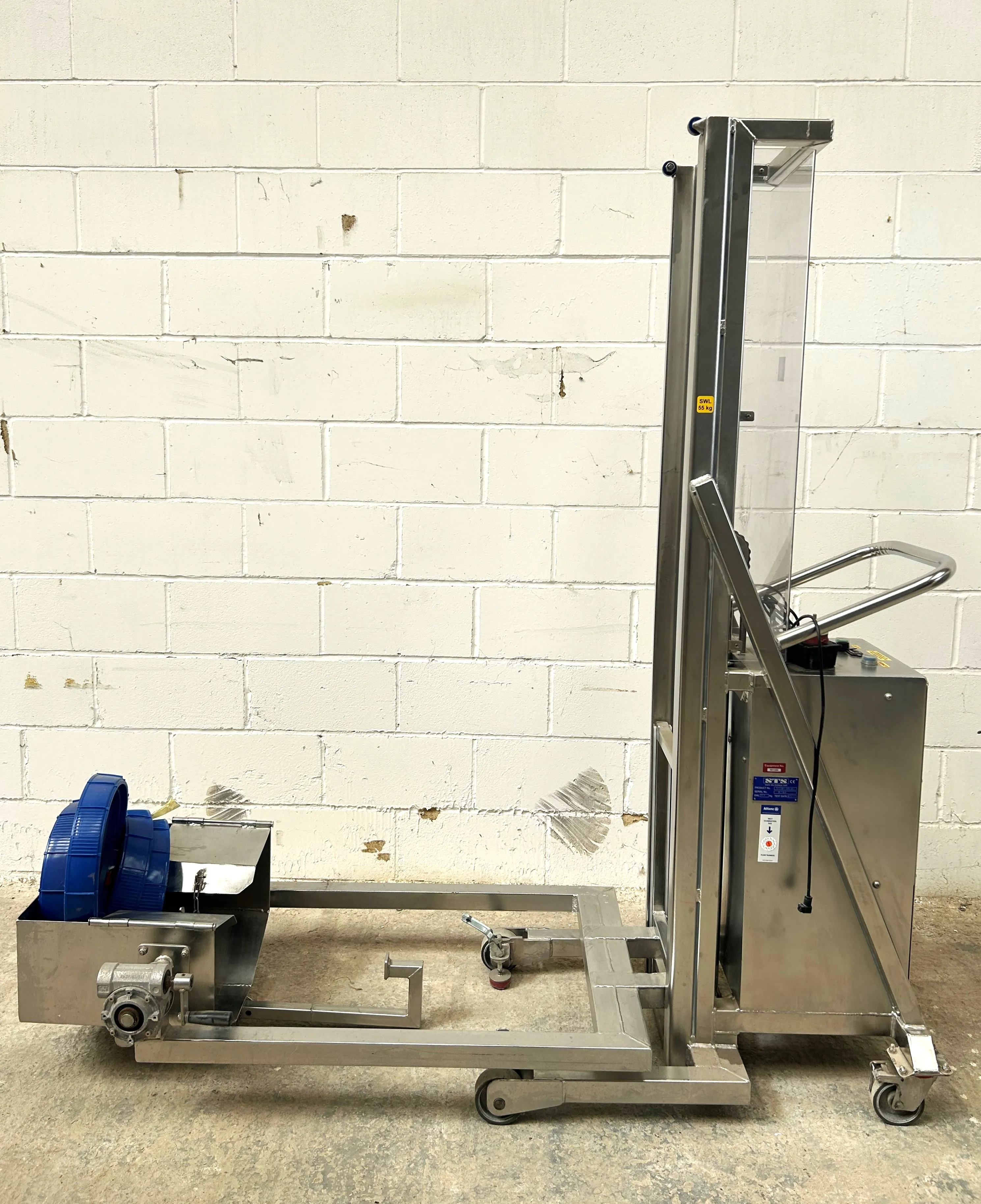 Used STS Drum Lift SWL 55kg Laboratory Equipment