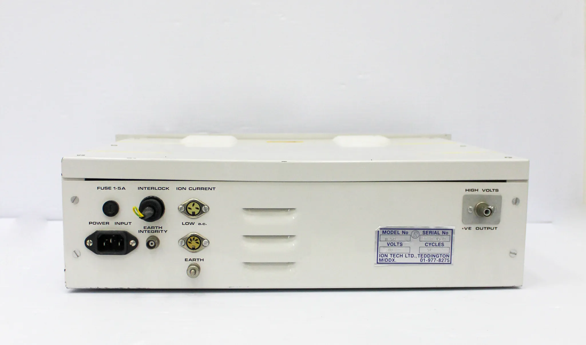 High Voltage Ion Pump Power Supply B50 by it Ion Tech