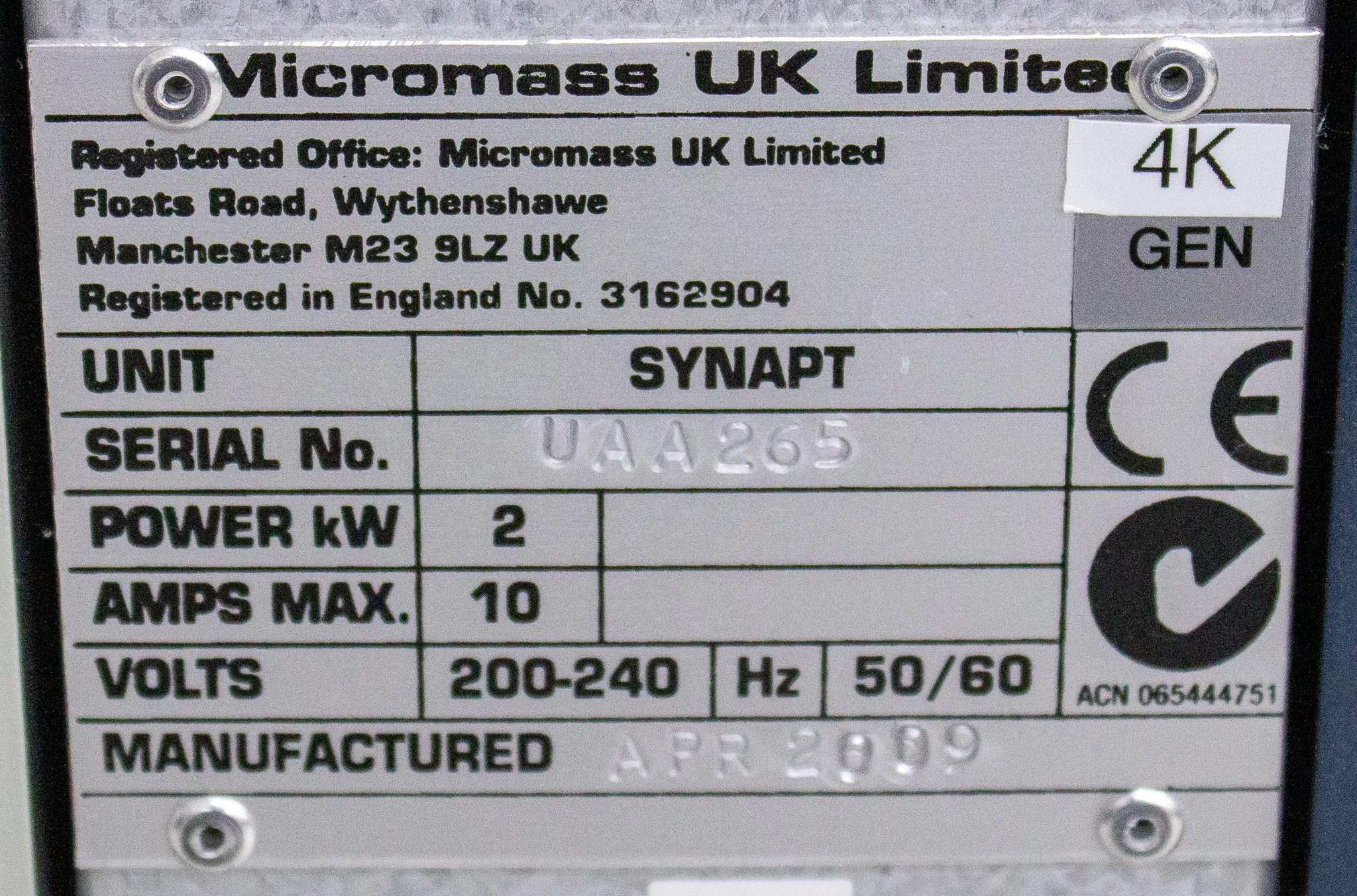 Waters Synapt Mass Spectrometer