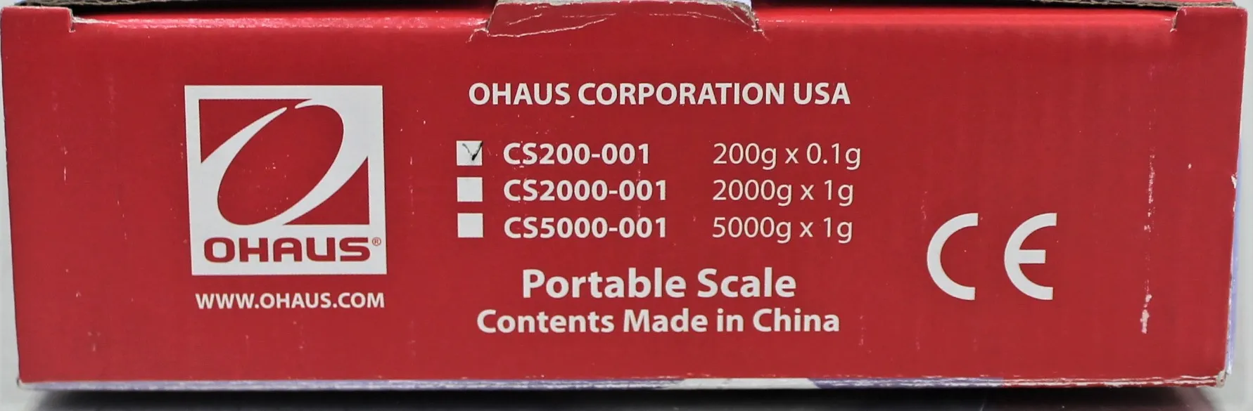 Ohaus Compact Scale CS200 200g Capacity 0.1g Readability Laboratory Bench Scale