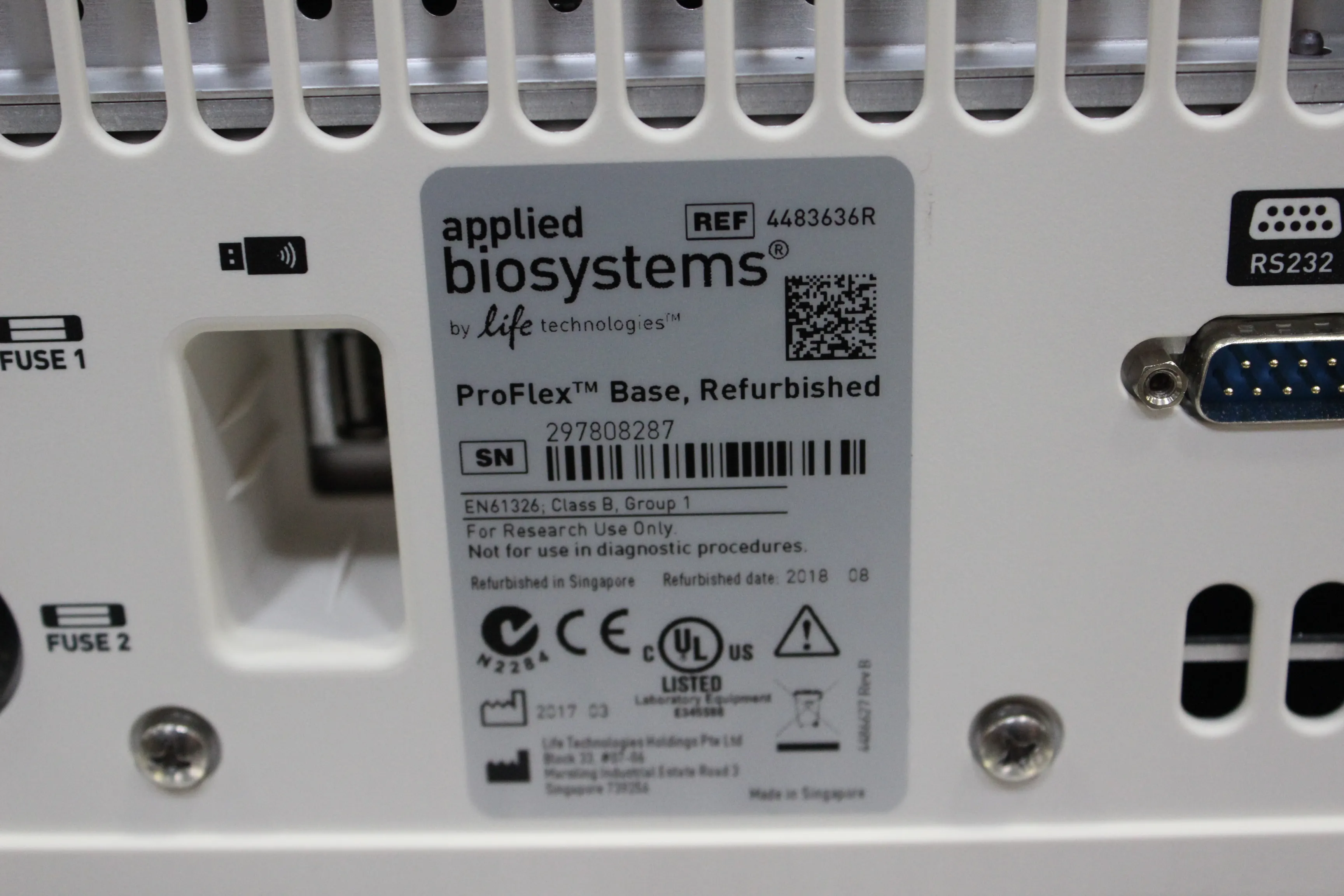 Applied Biosystems Real Time PCR 4483636R Lab Equipment