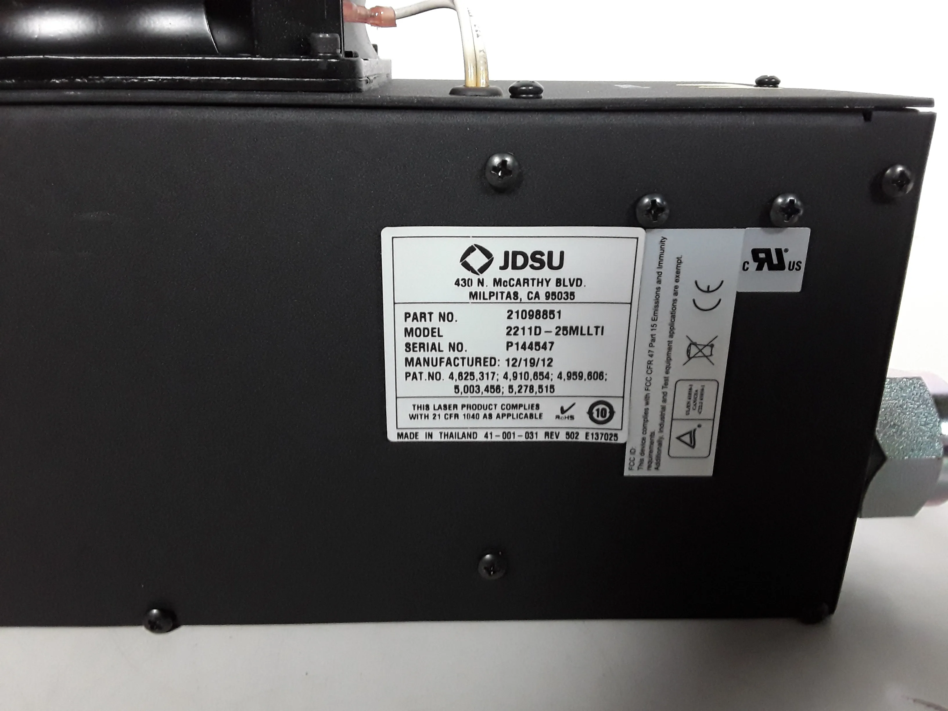 JDSU Laser 2211D-25MLLTI Power Supply