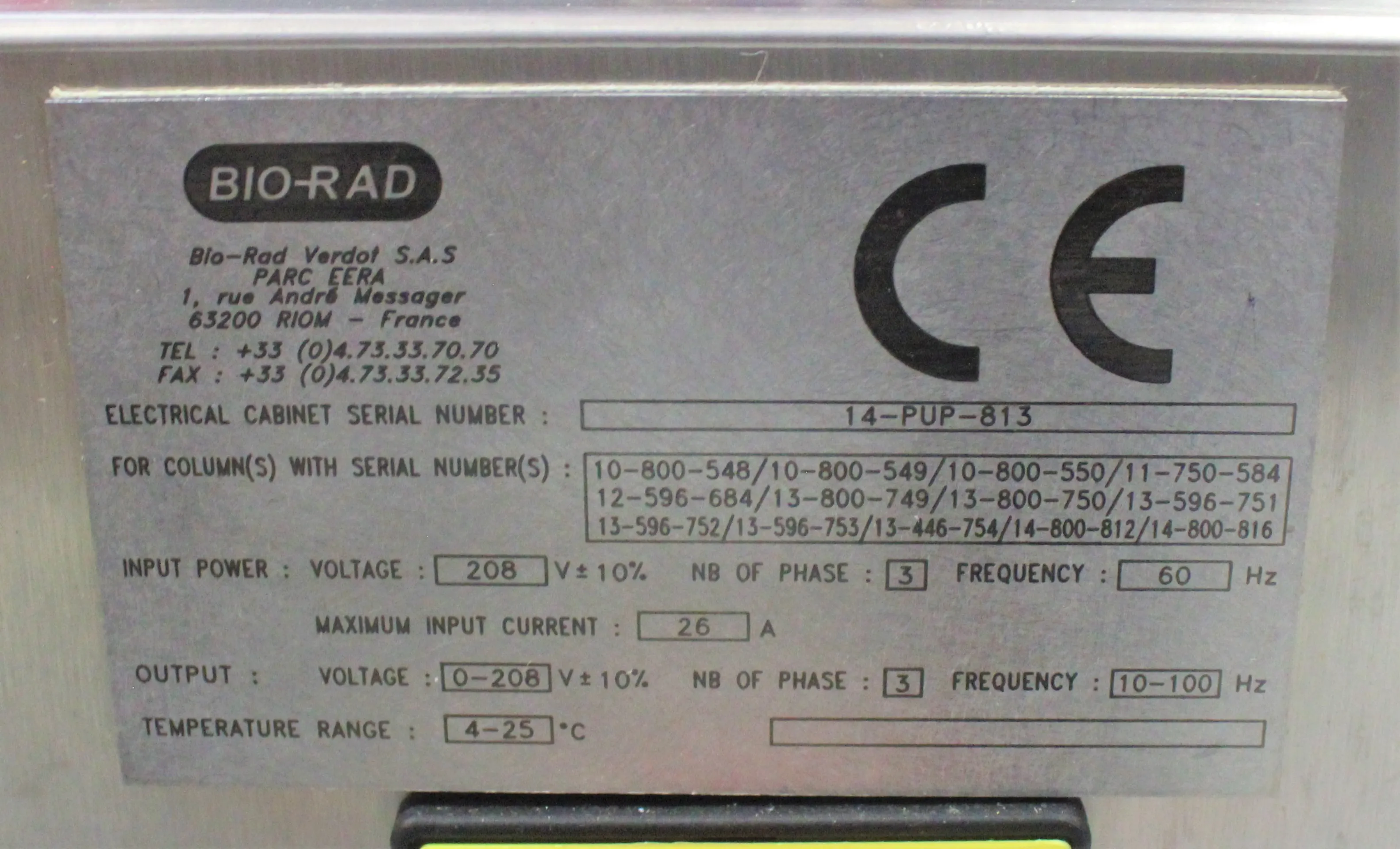 BIO-RAD Column Control Unit