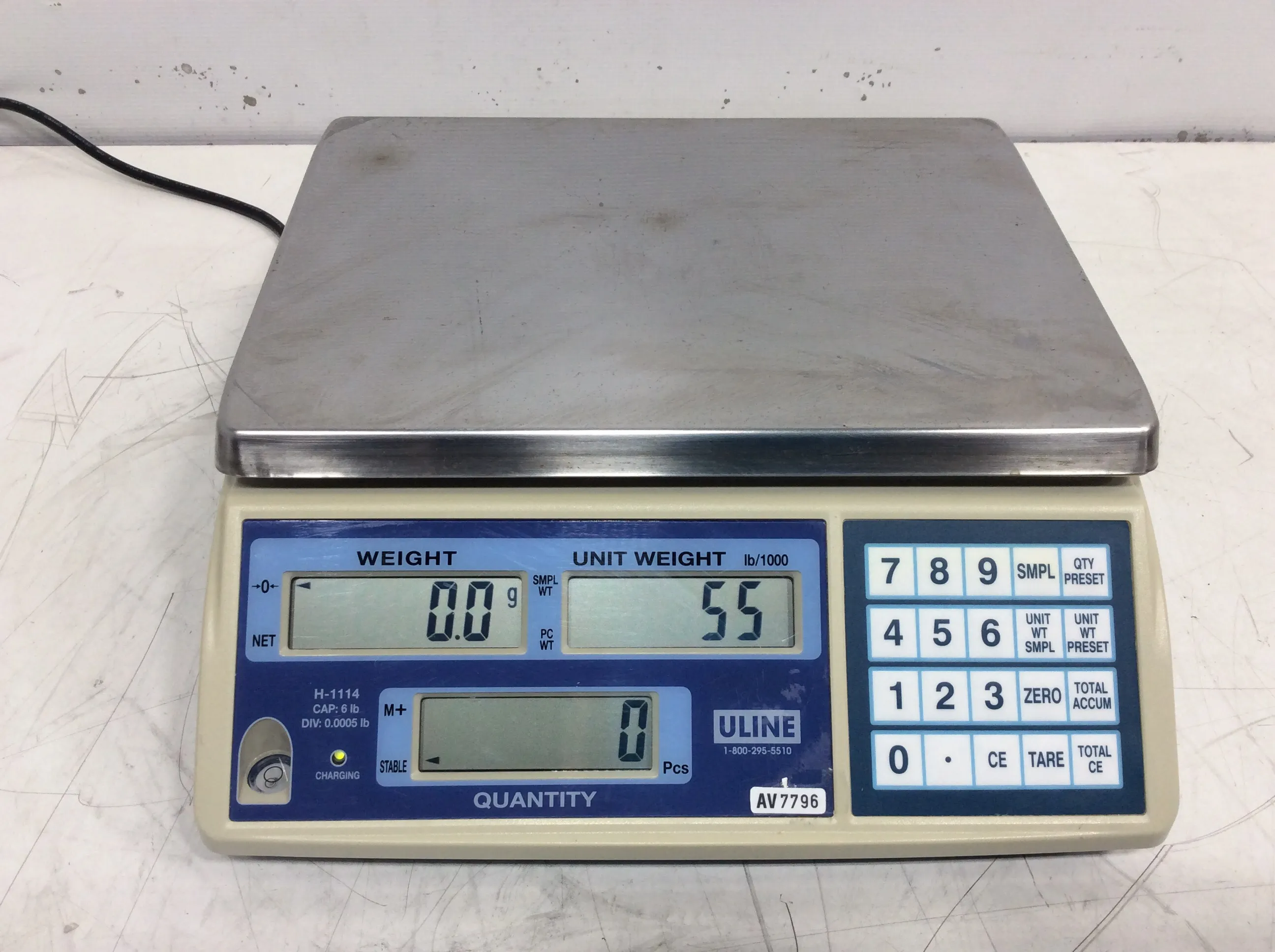 Uline Industrial Counting Scale H-1114 6 lbs x .0005 lb