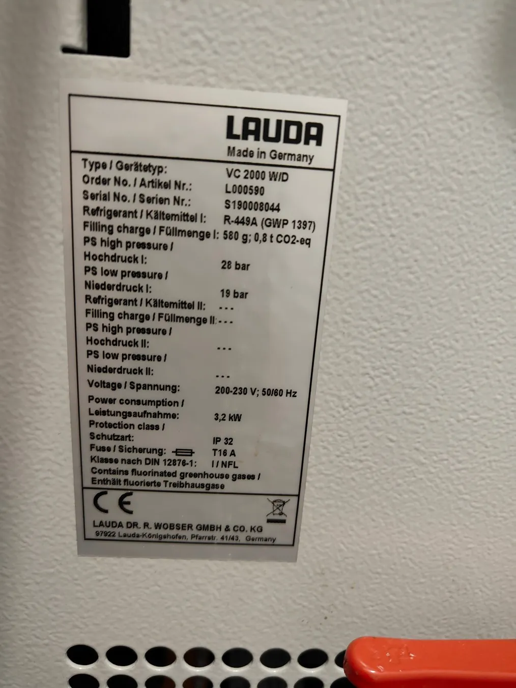 Lauda Variocool VC2000 Circulating Chiller