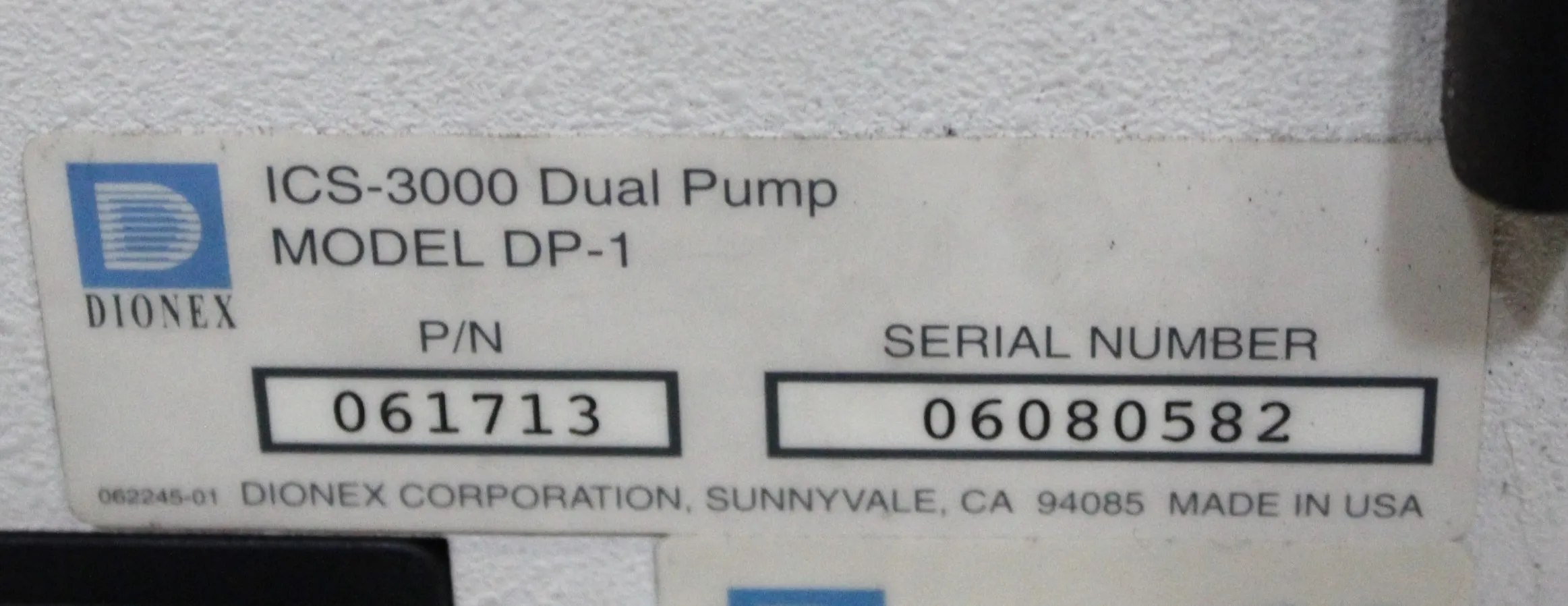 Dionex Pump ICS-3000 DP-1 - Class 4 - As-Is