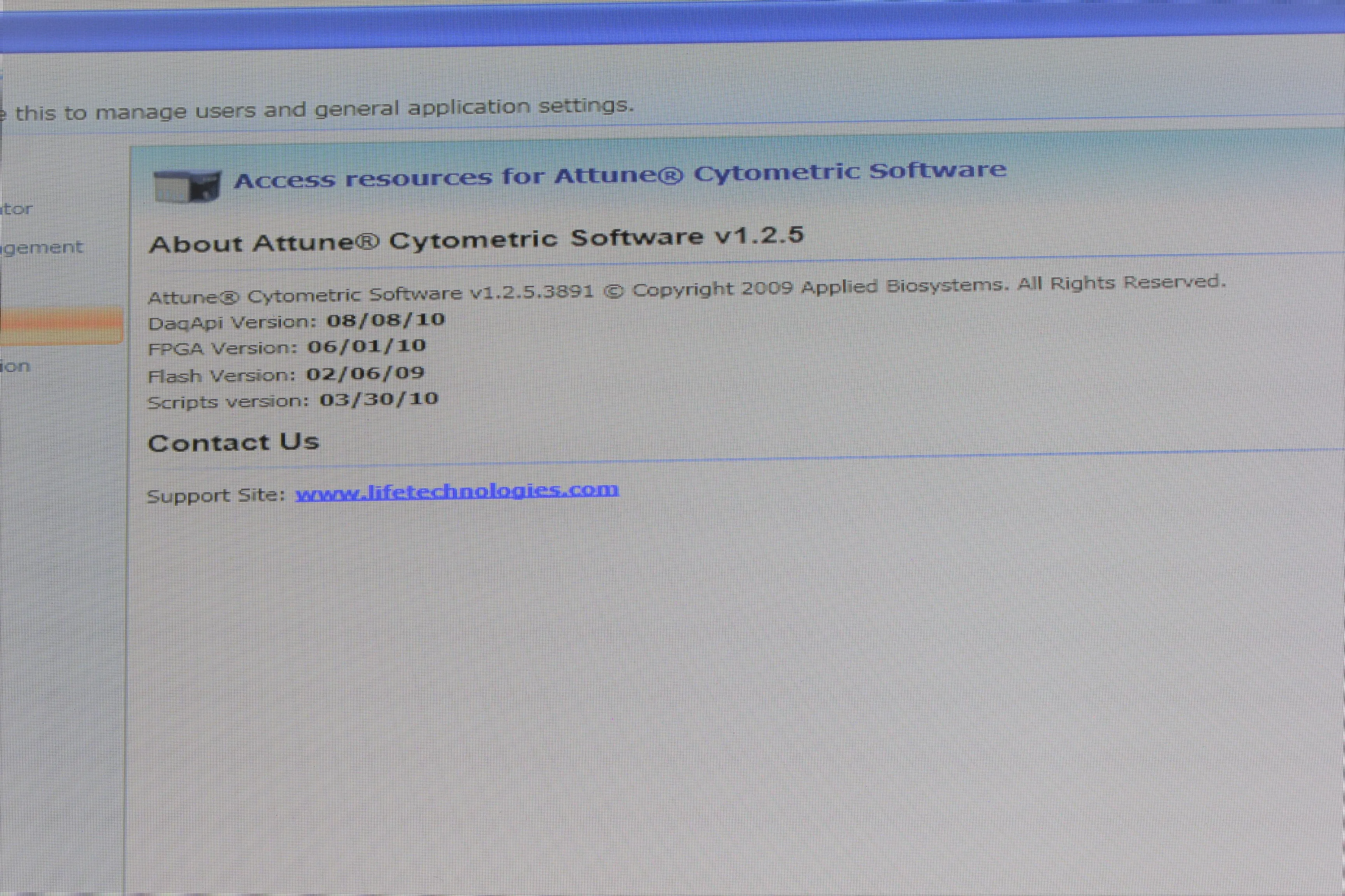 Applied Biosystems Attune Acoustic Focusing Cytometer