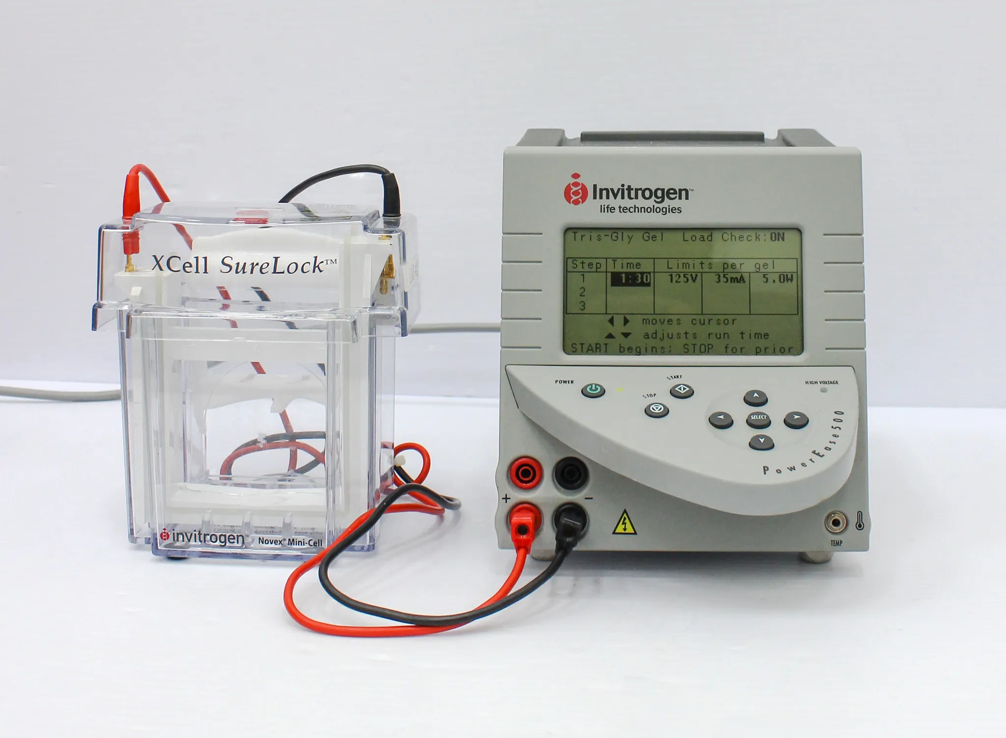 Invitrogen PowerEase 500 and Xcell SureLock Electrophoresis Cell System