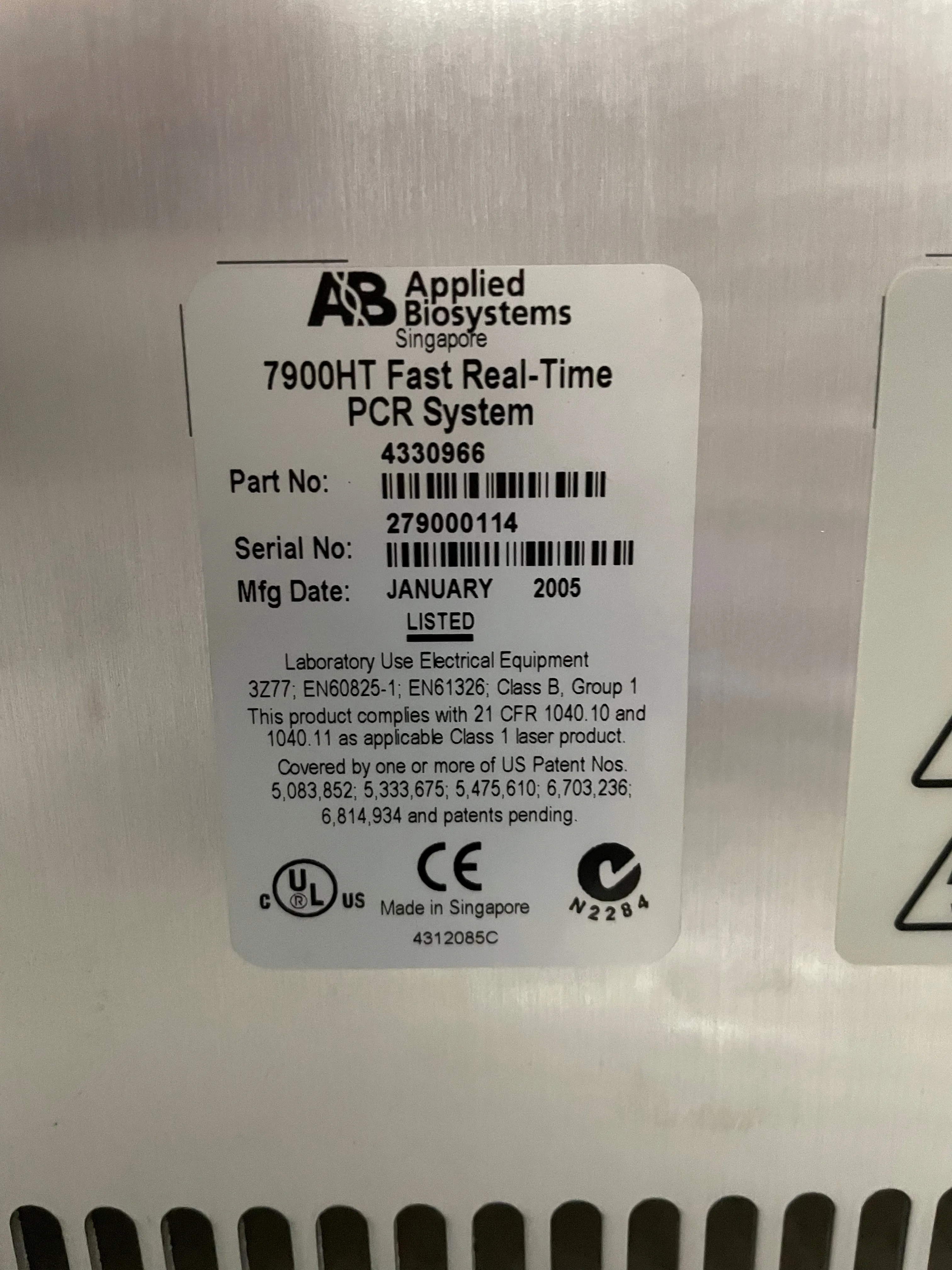 Applied Biosystems 7900HT Real Time PCR Laboratory Equipment