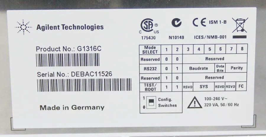 Agilent 1290 Infinity TCC G1316C Thermostatted Column Compartment