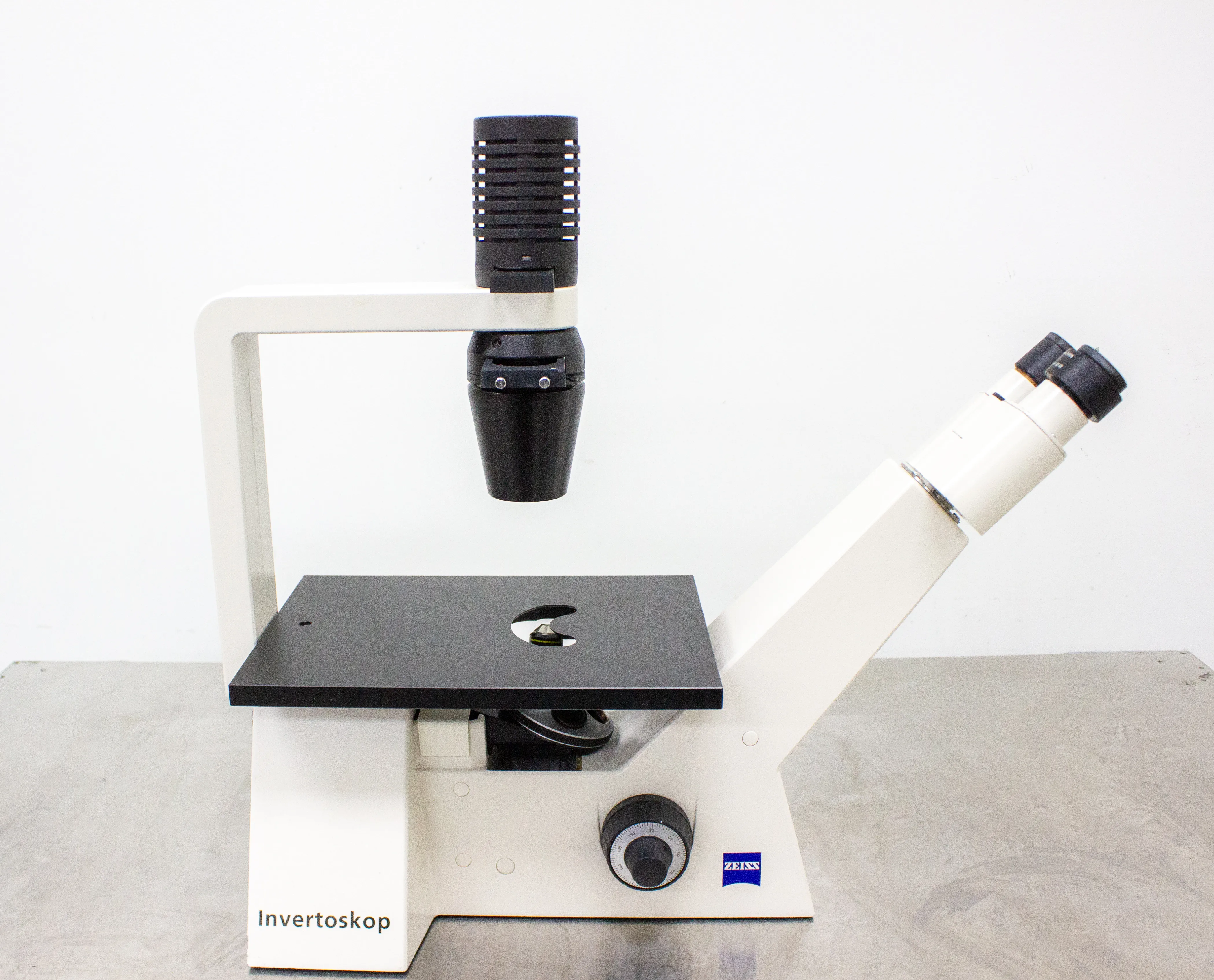 Carl Zeiss Invertoskop Inverted Phase Contrast Microscope 451201