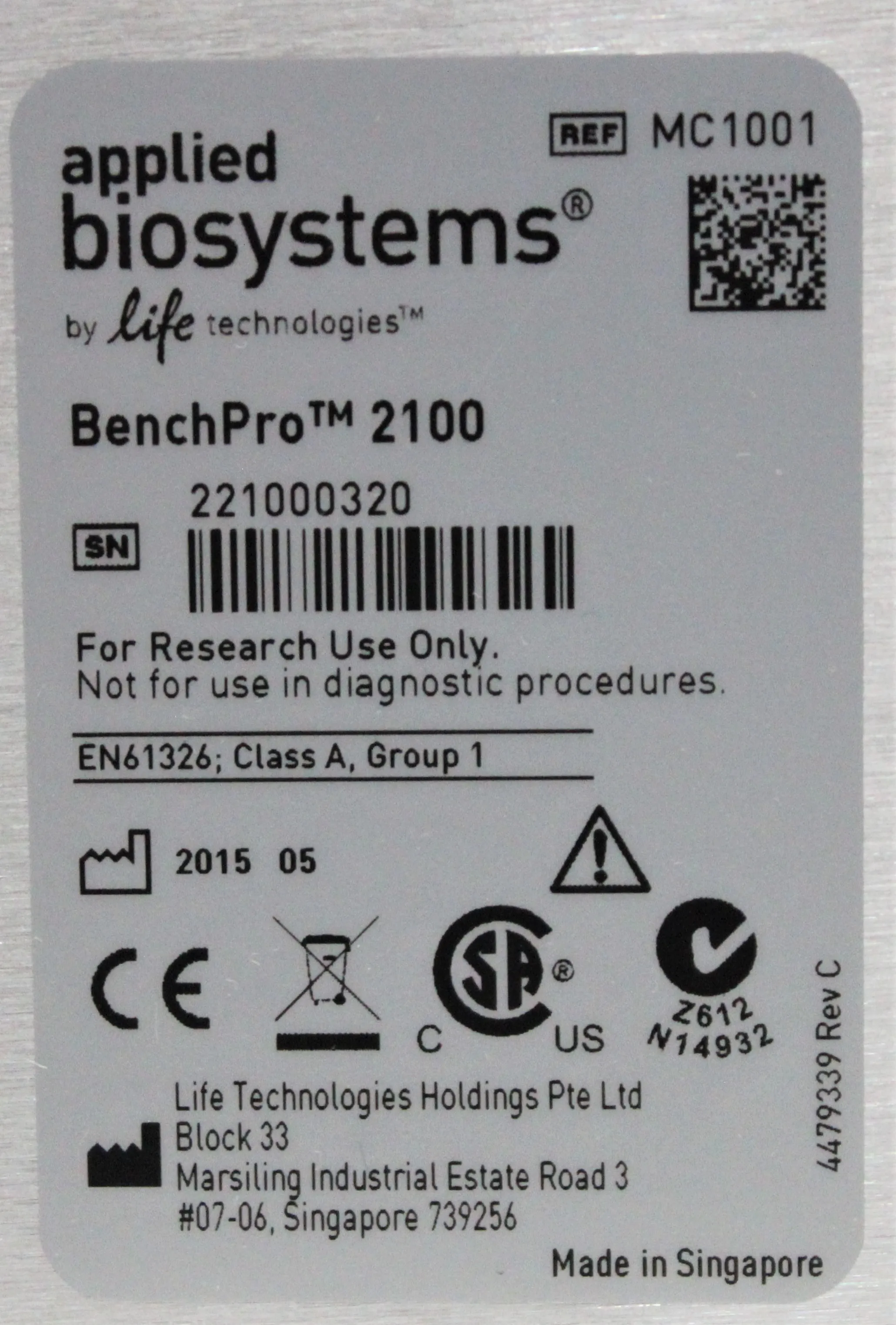 Invitrogen BenchPro 2100 Plasmid Purification System MC1001R