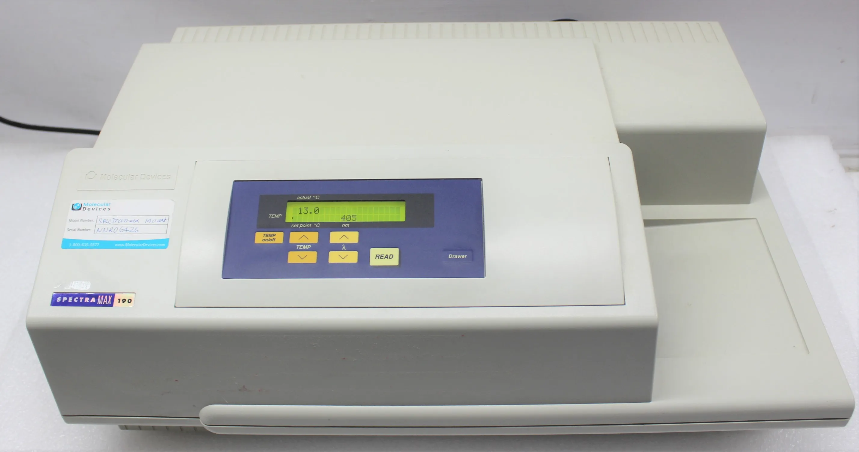 Molecular Devices SpectraMax 190 UV-Vis Microplate Reader with PathCheck Sensor