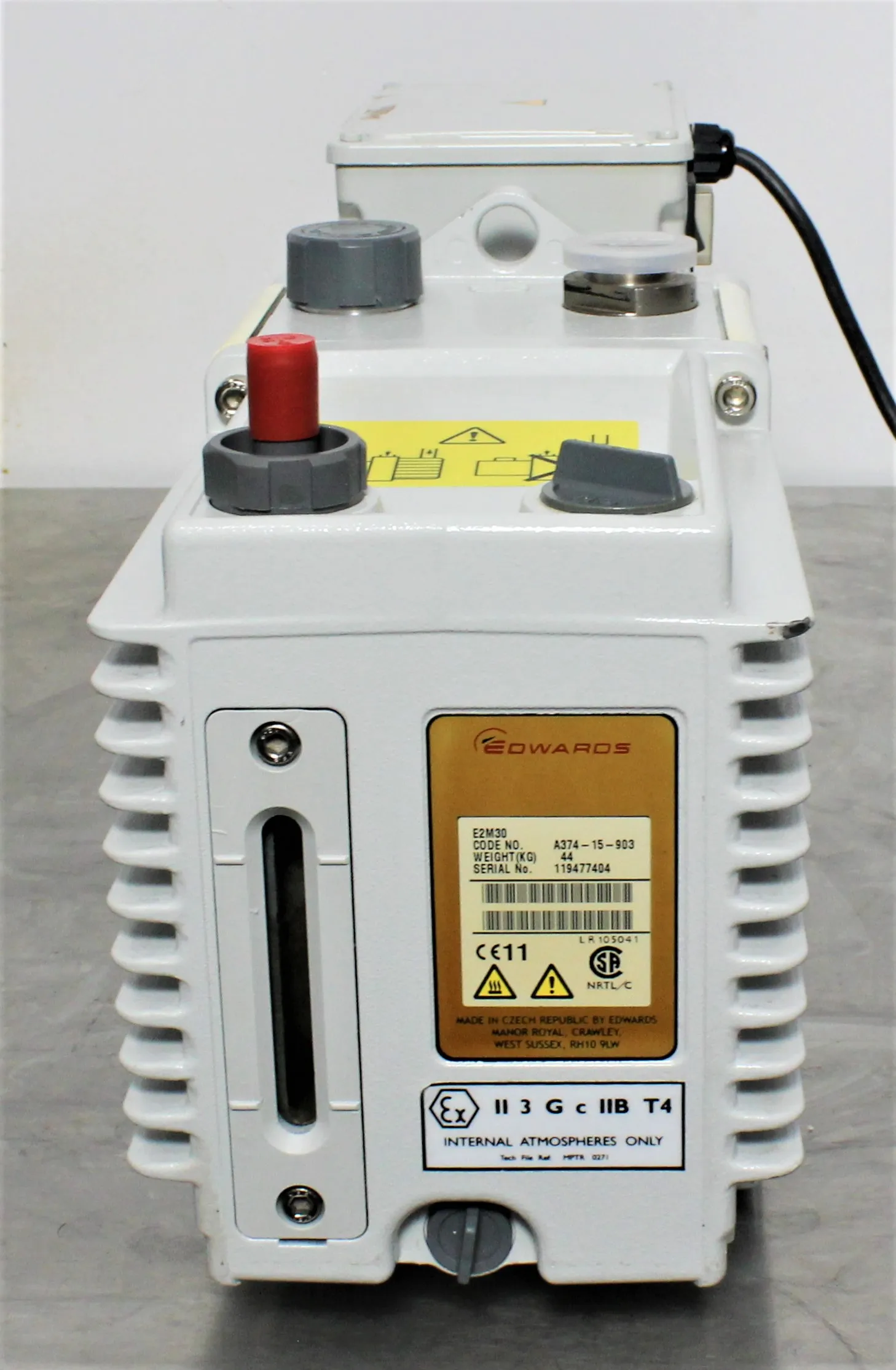 Edwards A374-15-903 Dual Stage Rotary Vane Mechanical Vacuum Pump