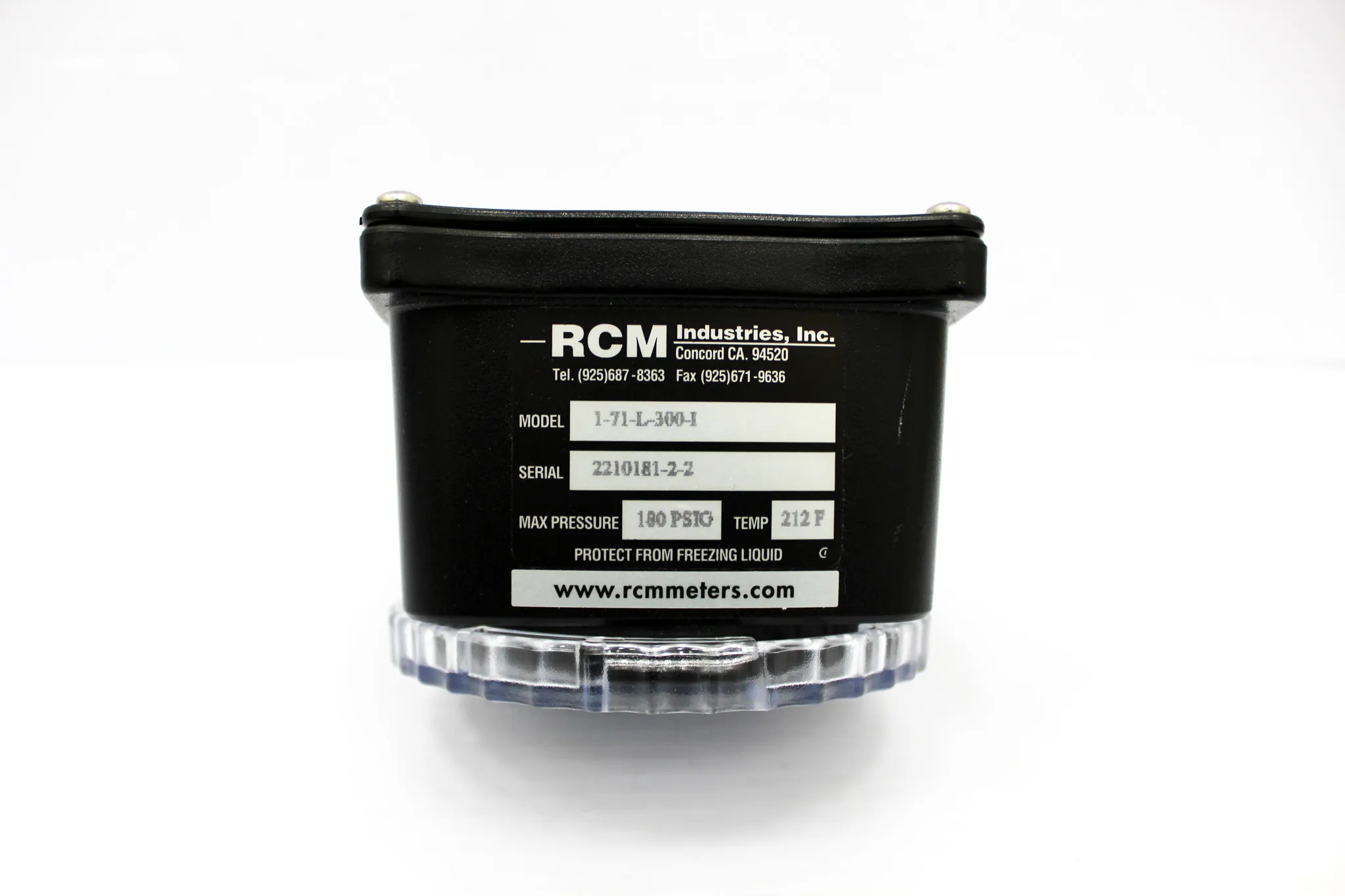 RCM Industries Flo Gage Flowmeter NPT Port 180 Max psi, 3 to 20 GPM, Bronze