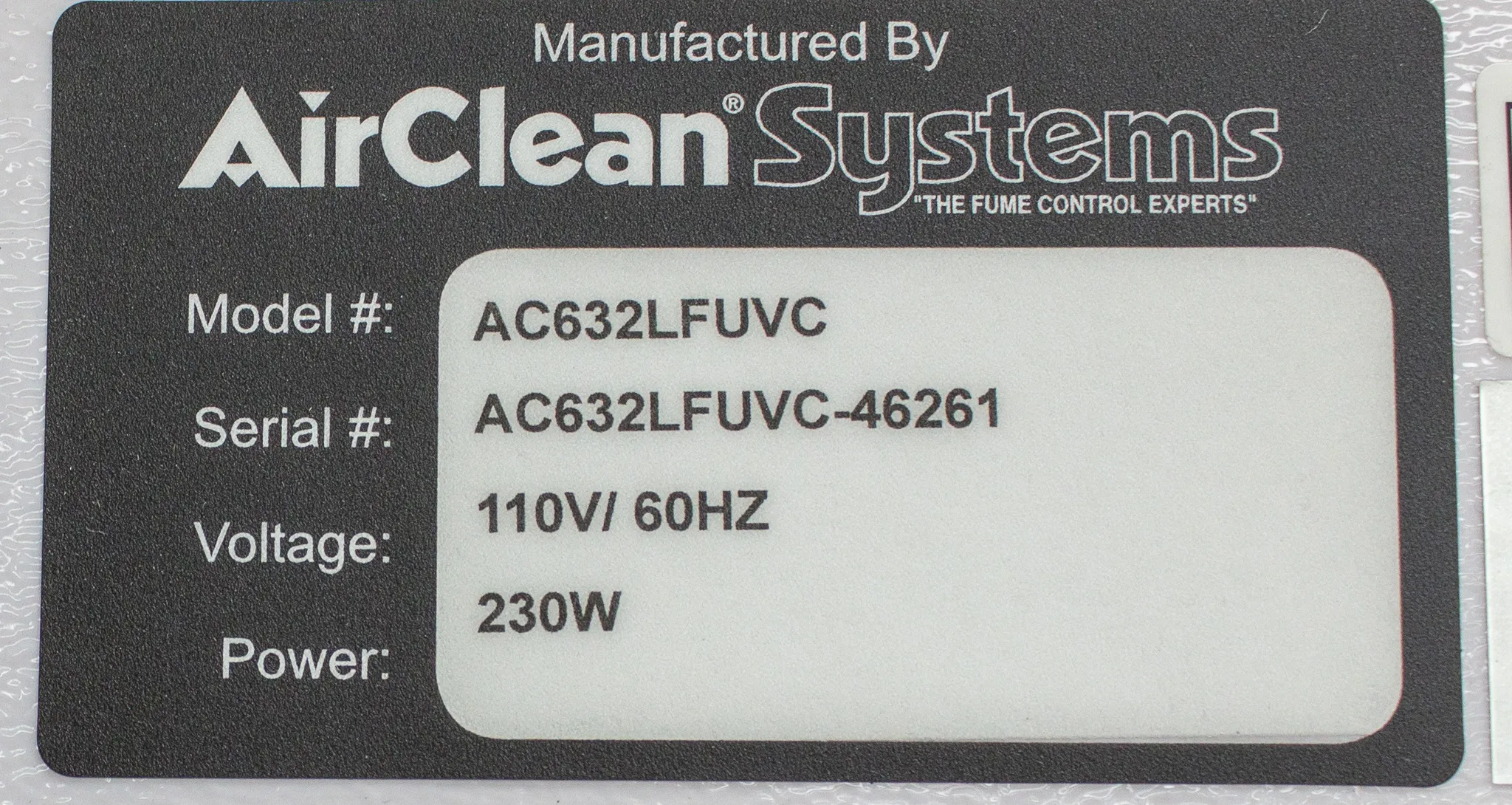 AirClean Systems PCR Enclosure