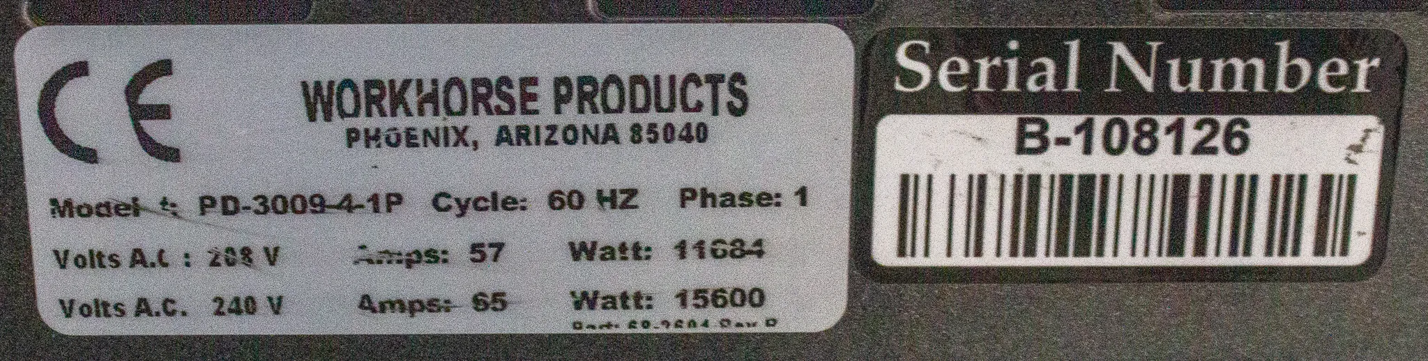 Workhorse Powerhouse Series 2 Conveyer Dryer Model PD-3009-4-1P